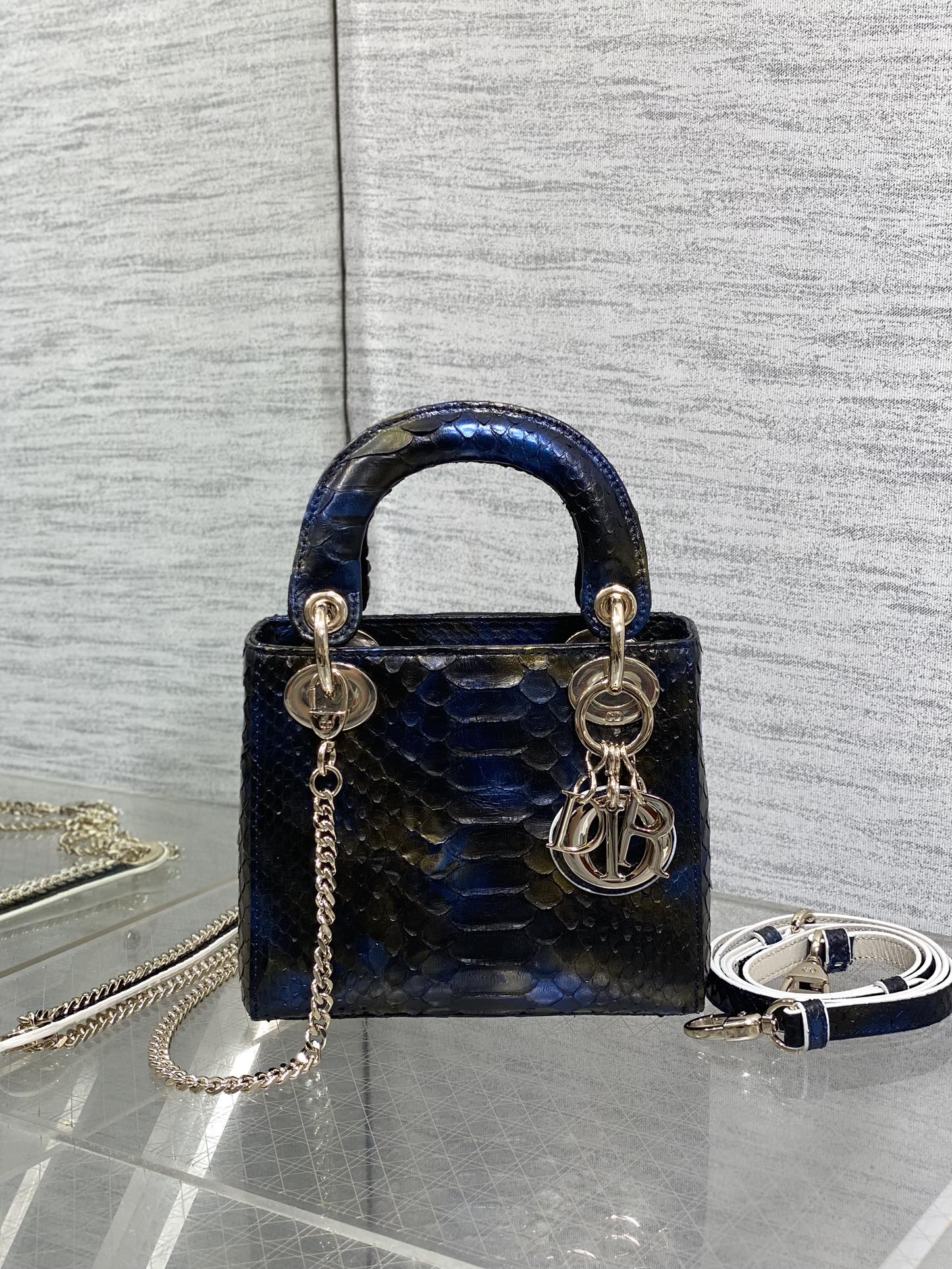Lady Dior bag in exotic snakeskin