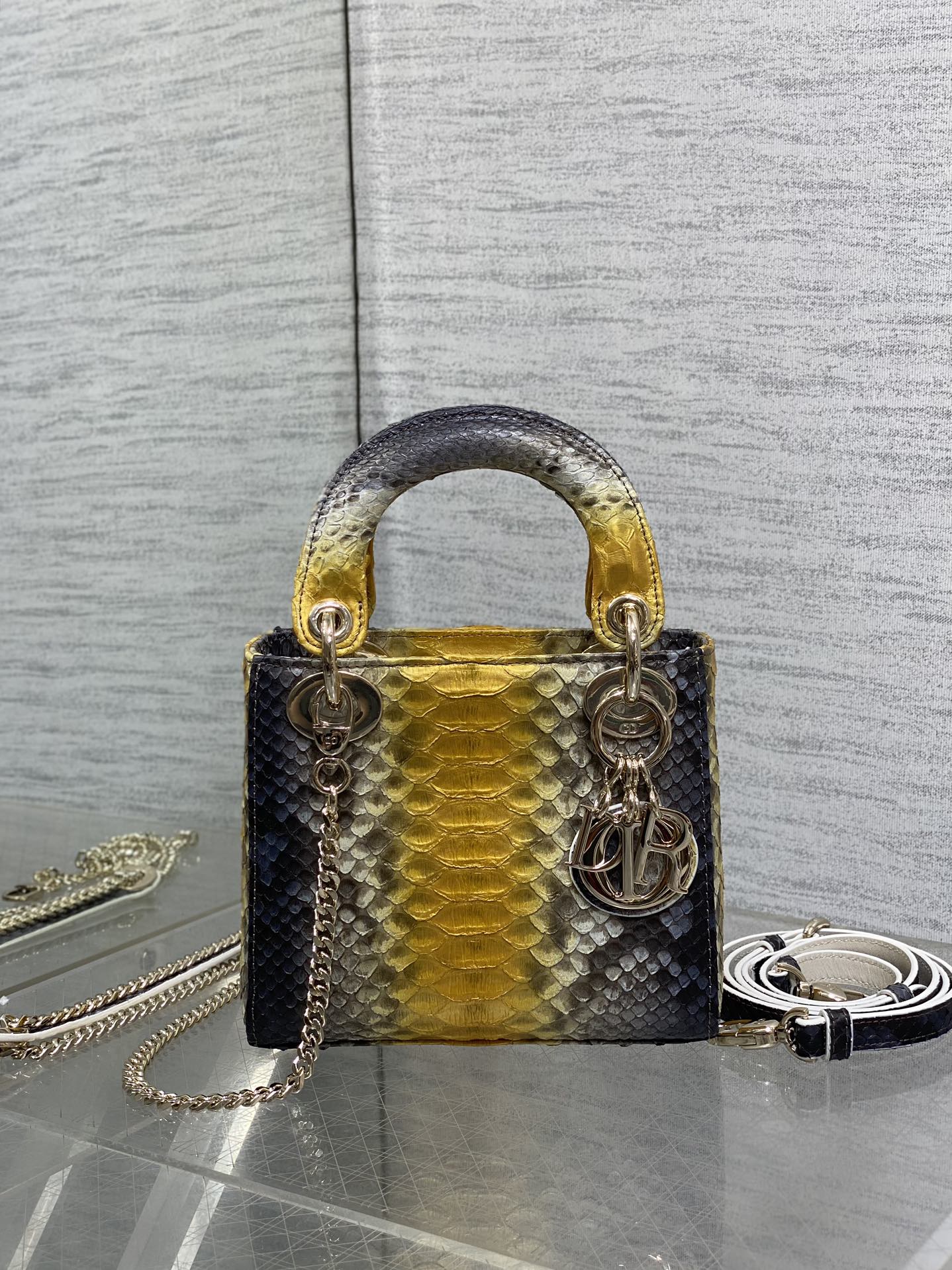 Lady Dior bag in exotic snakeskin