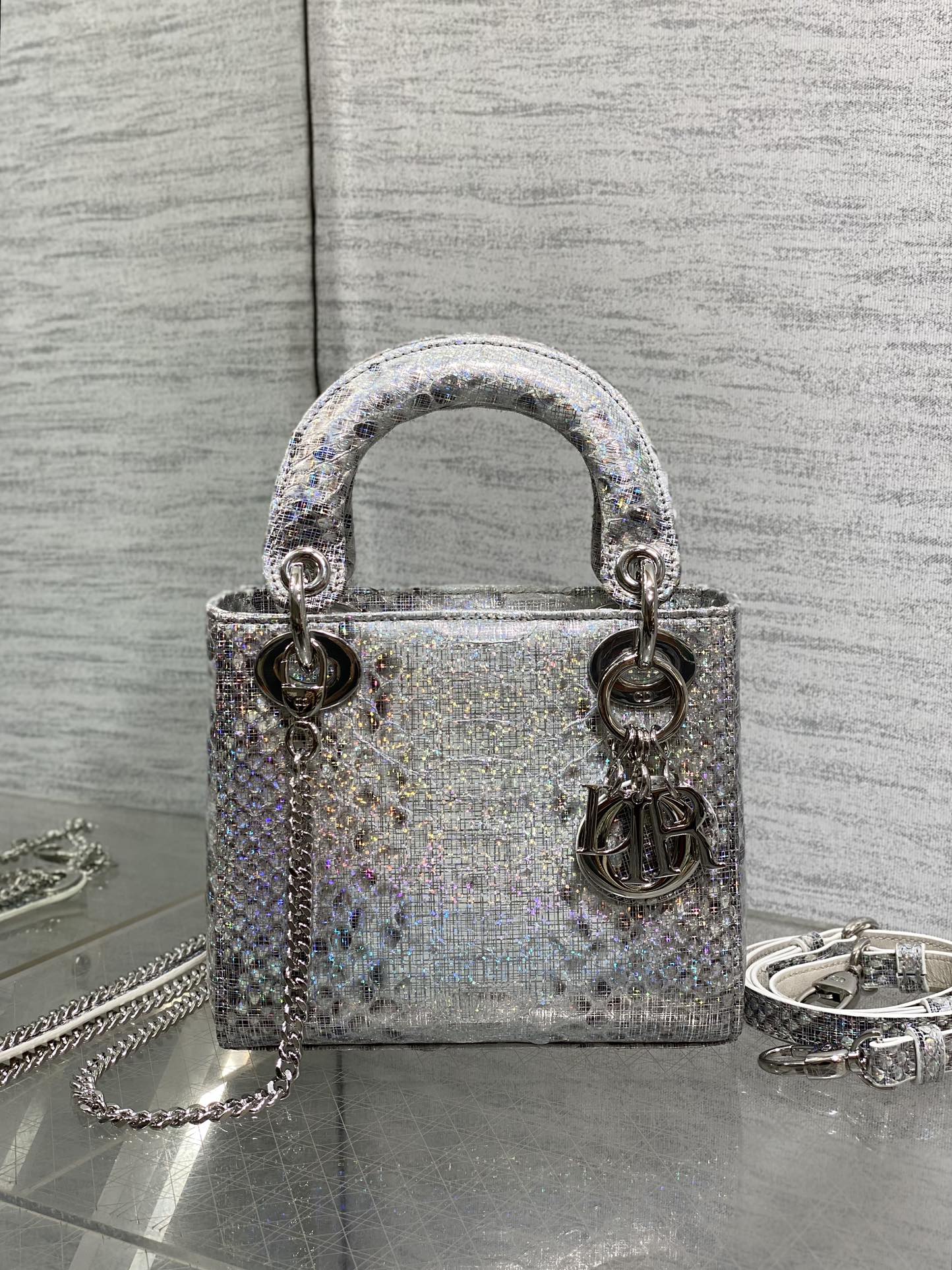 Lady Dior bag in exotic snakeskin