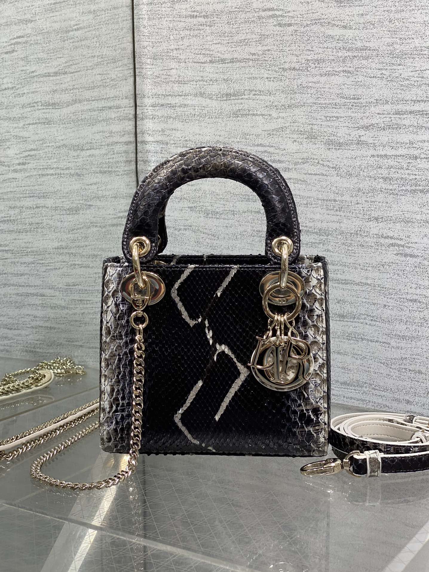 Lady Dior bag in exotic snakeskin