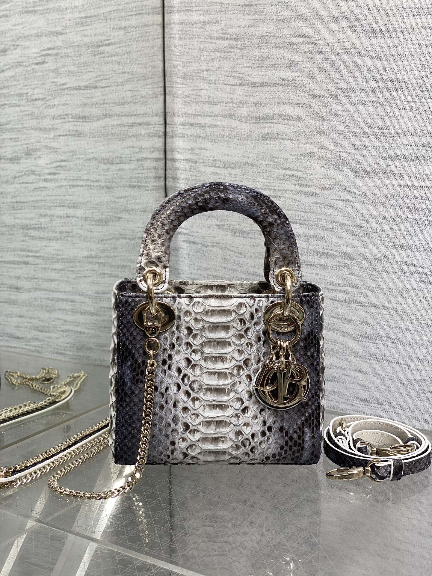 Lady Dior bag in exotic snakeskin