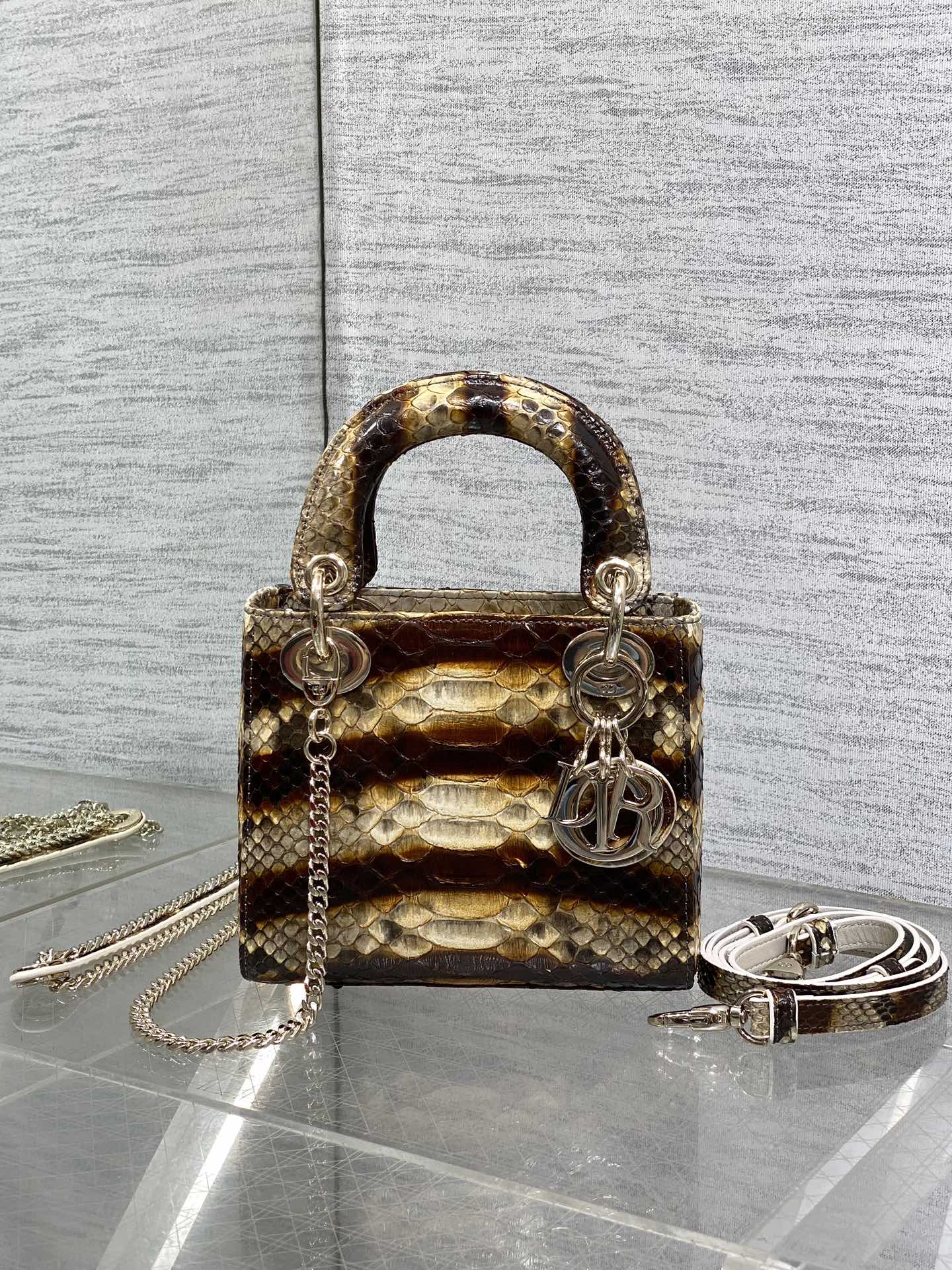 Lady Dior bag in exotic snakeskin