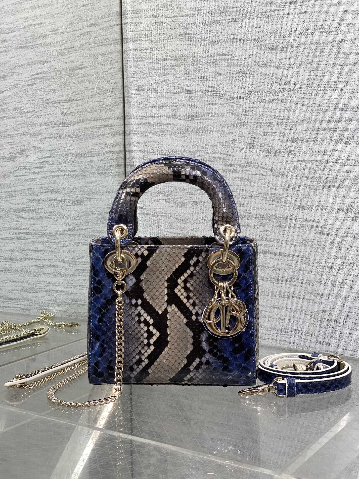 Lady Dior bag in exotic snakeskin