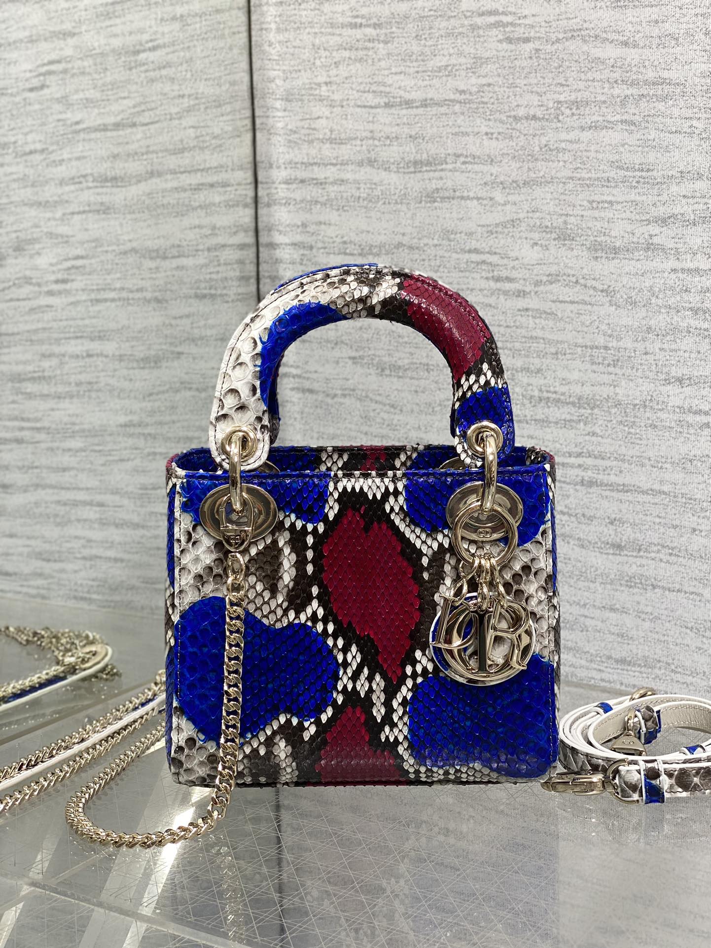 Lady Dior bag in exotic snakeskin