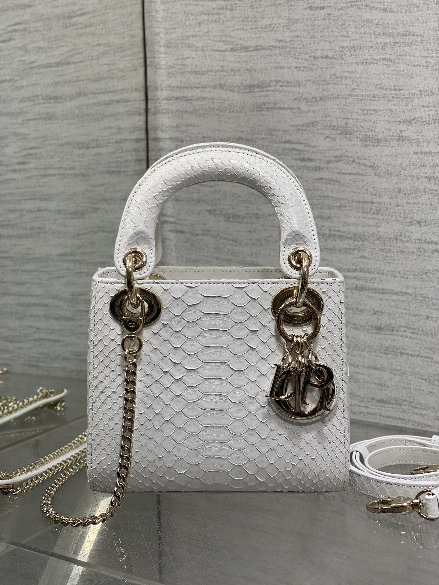 Lady Dior bag in exotic snakeskin