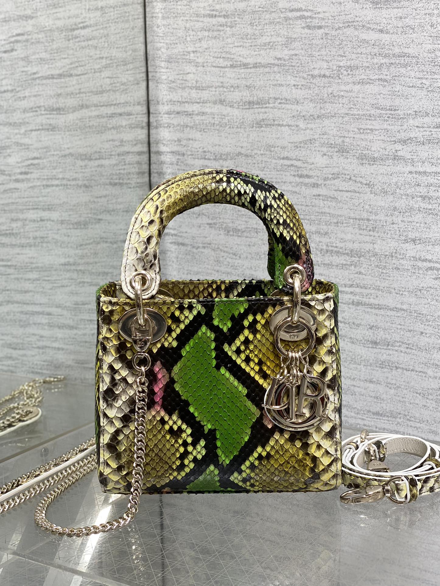 Lady Dior bag in exotic snakeskin