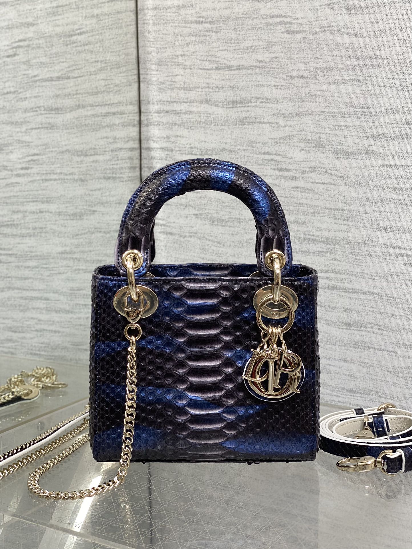Lady Dior bag in exotic snakeskin