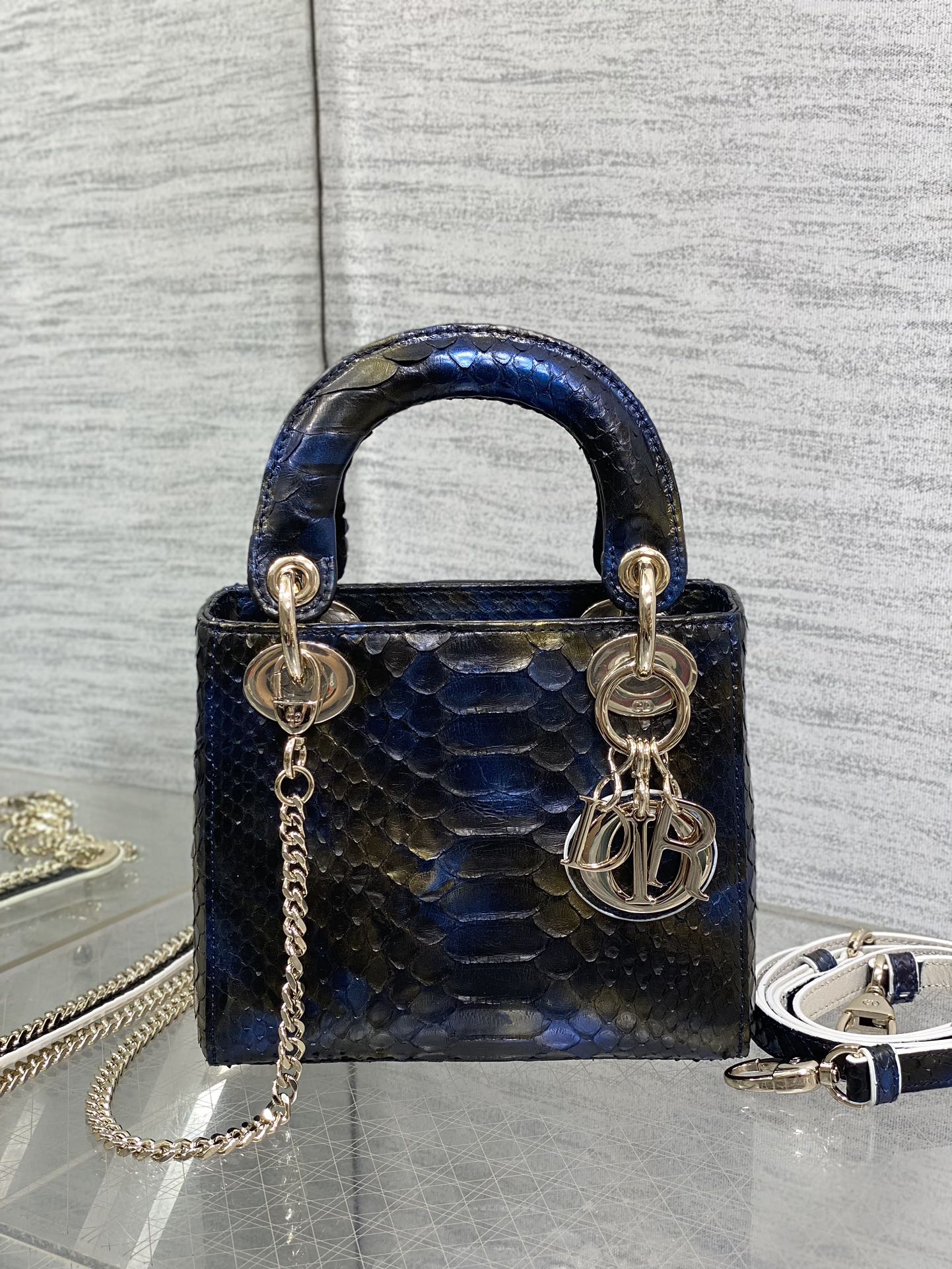 Lady Dior bag in exotic snakeskin