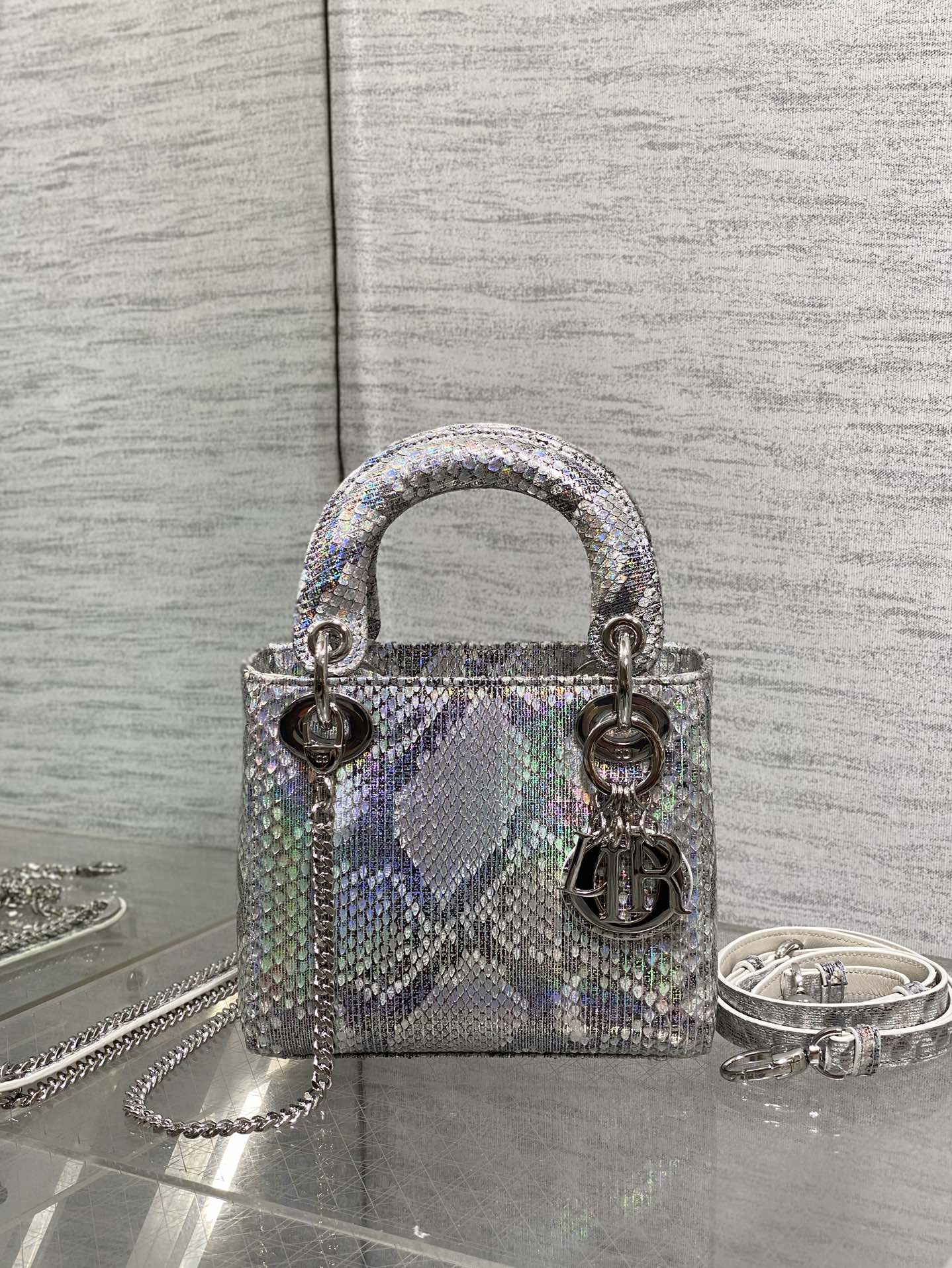 Lady Dior bag in exotic snakeskin