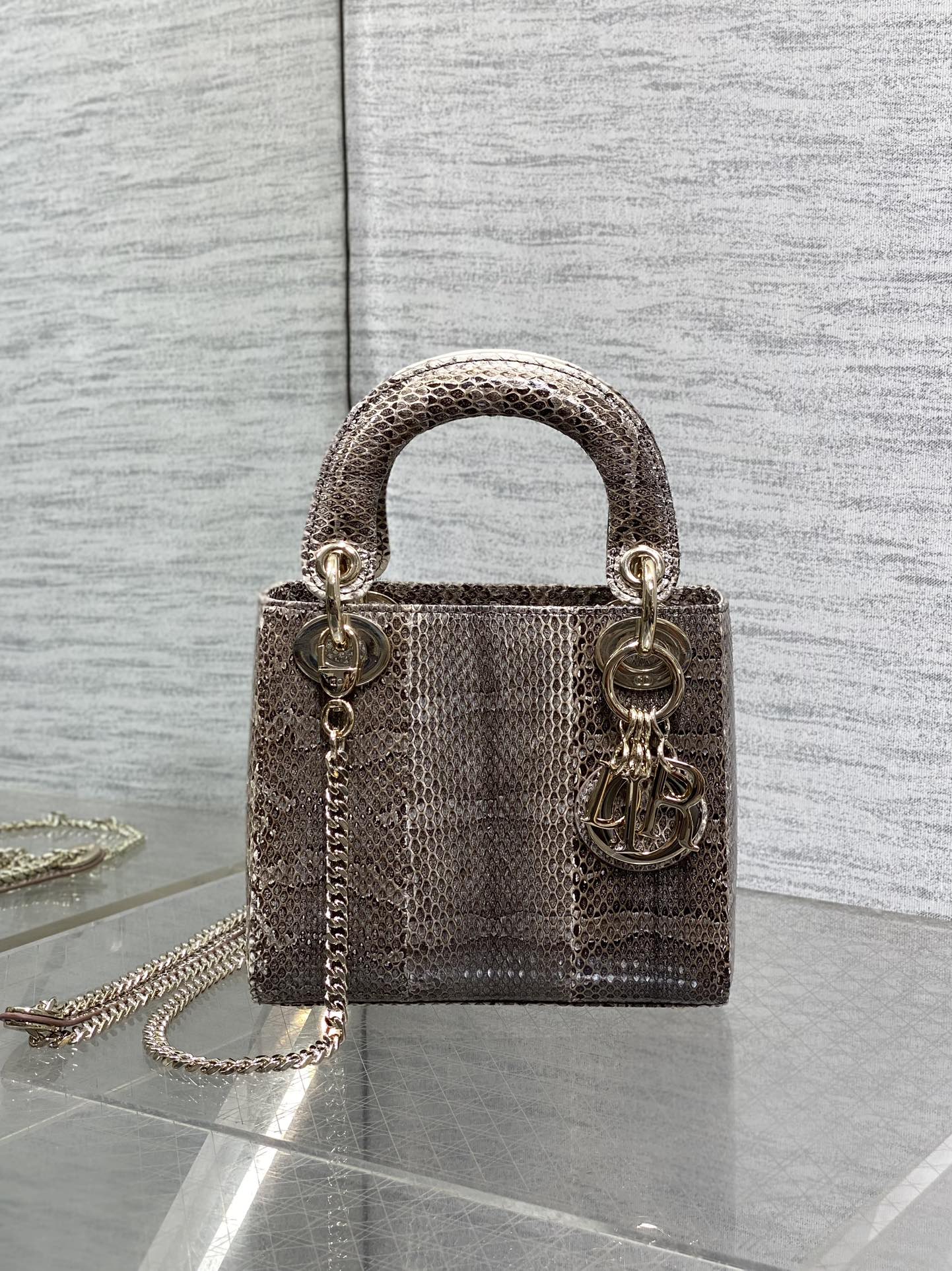 Lady Dior bag in exotic snakeskin