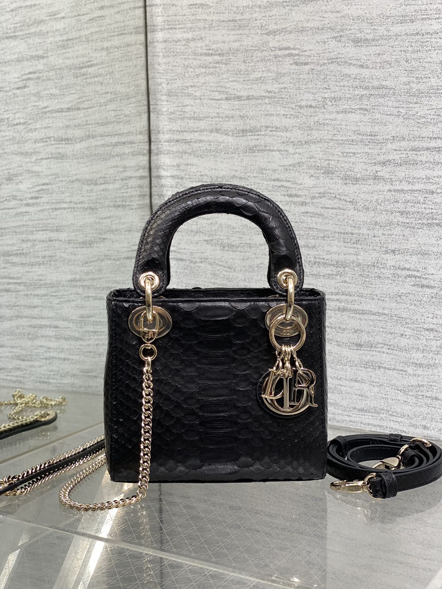 Lady Dior bag in exotic snakeskin