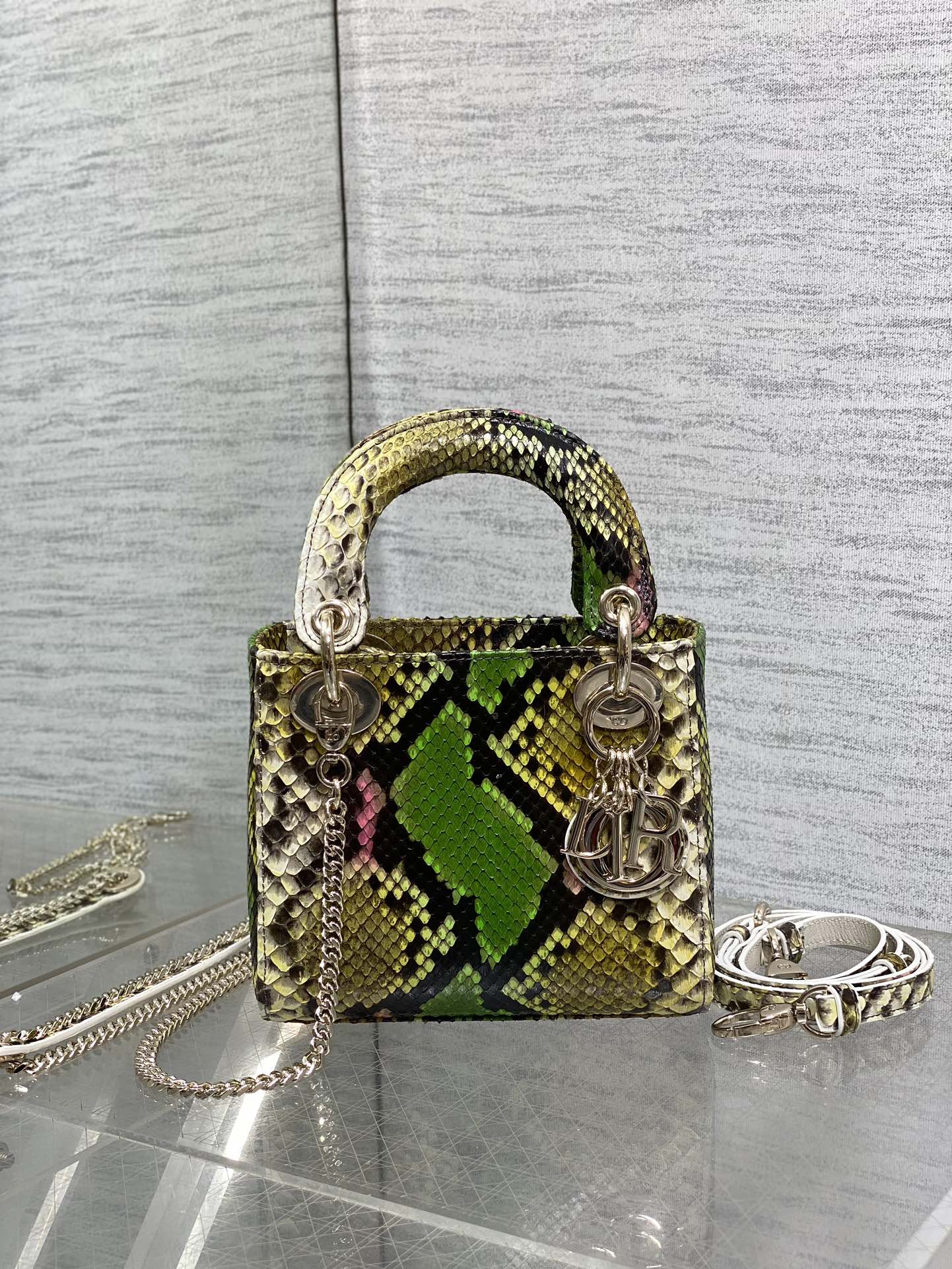 Lady Dior bag in exotic snakeskin
