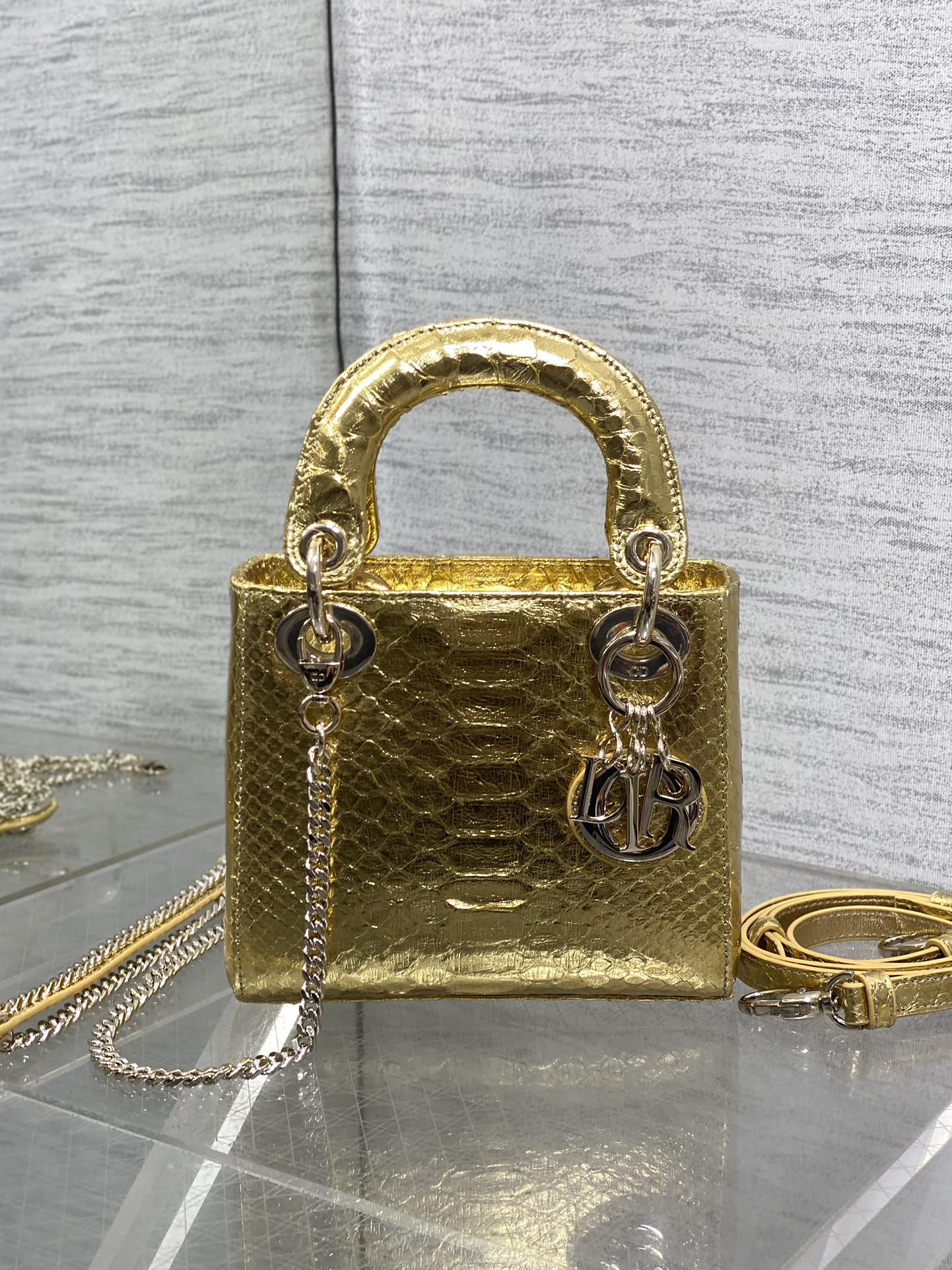 Lady Dior bag in exotic snakeskin