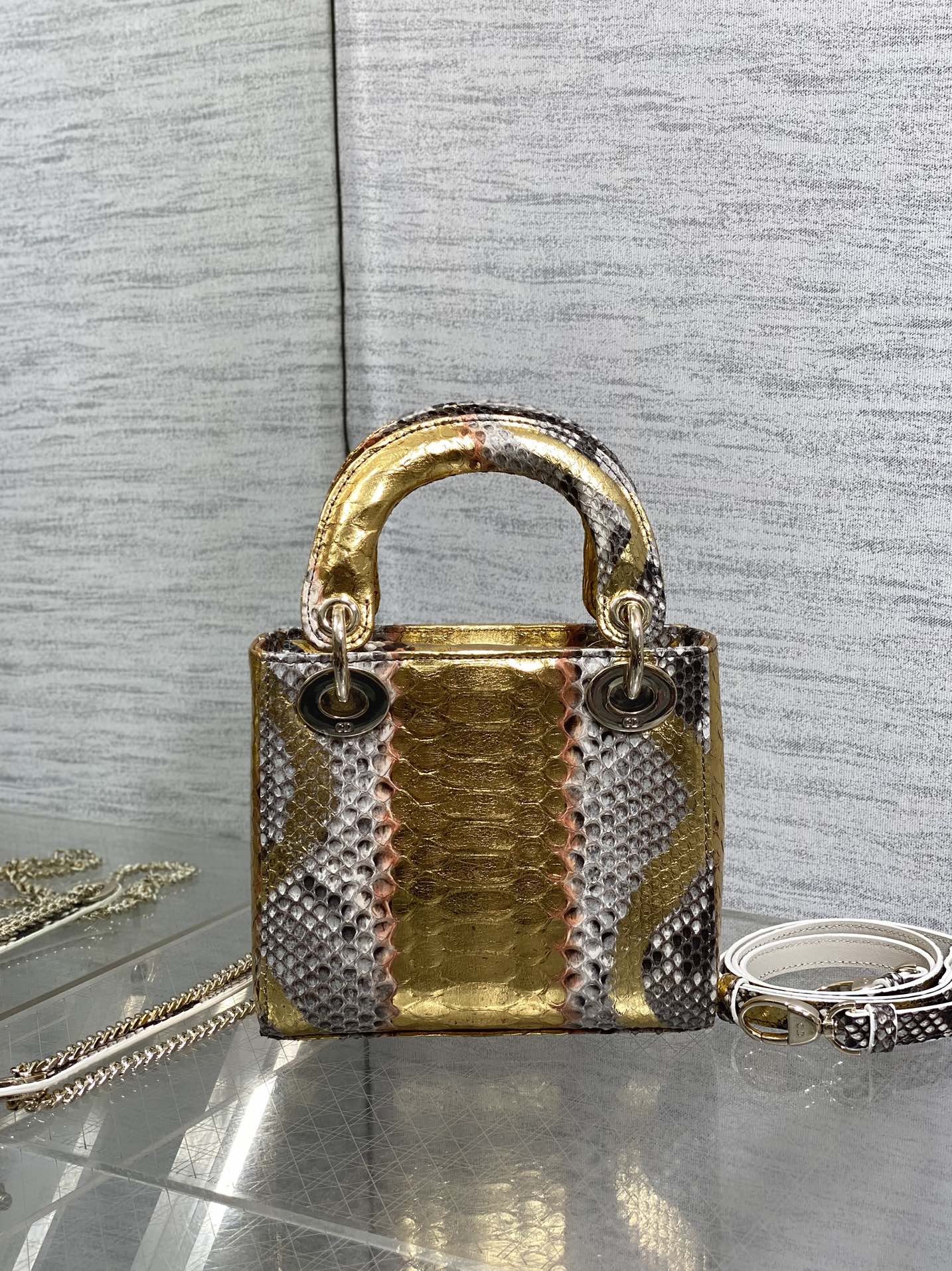 Lady Dior bag in exotic snakeskin