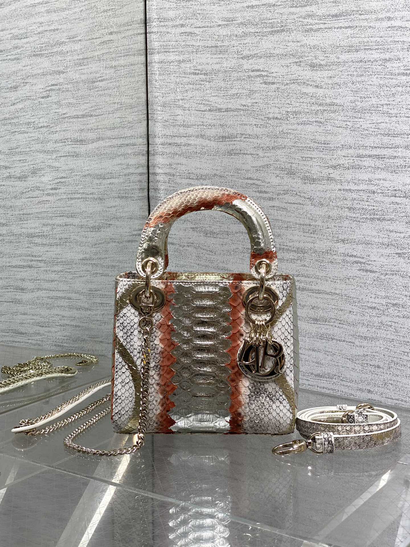 Lady Dior bag in exotic snakeskin