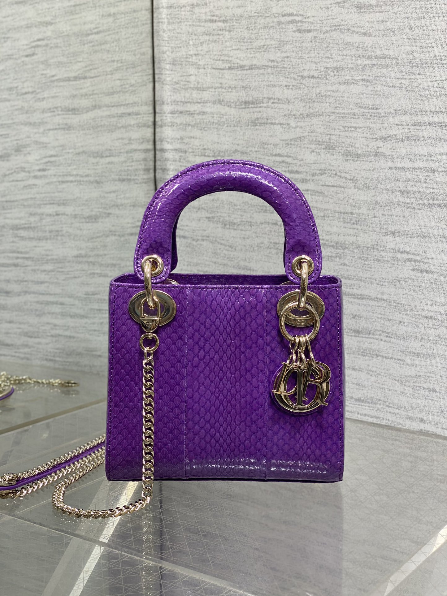 Lady Dior bag in exotic snakeskin