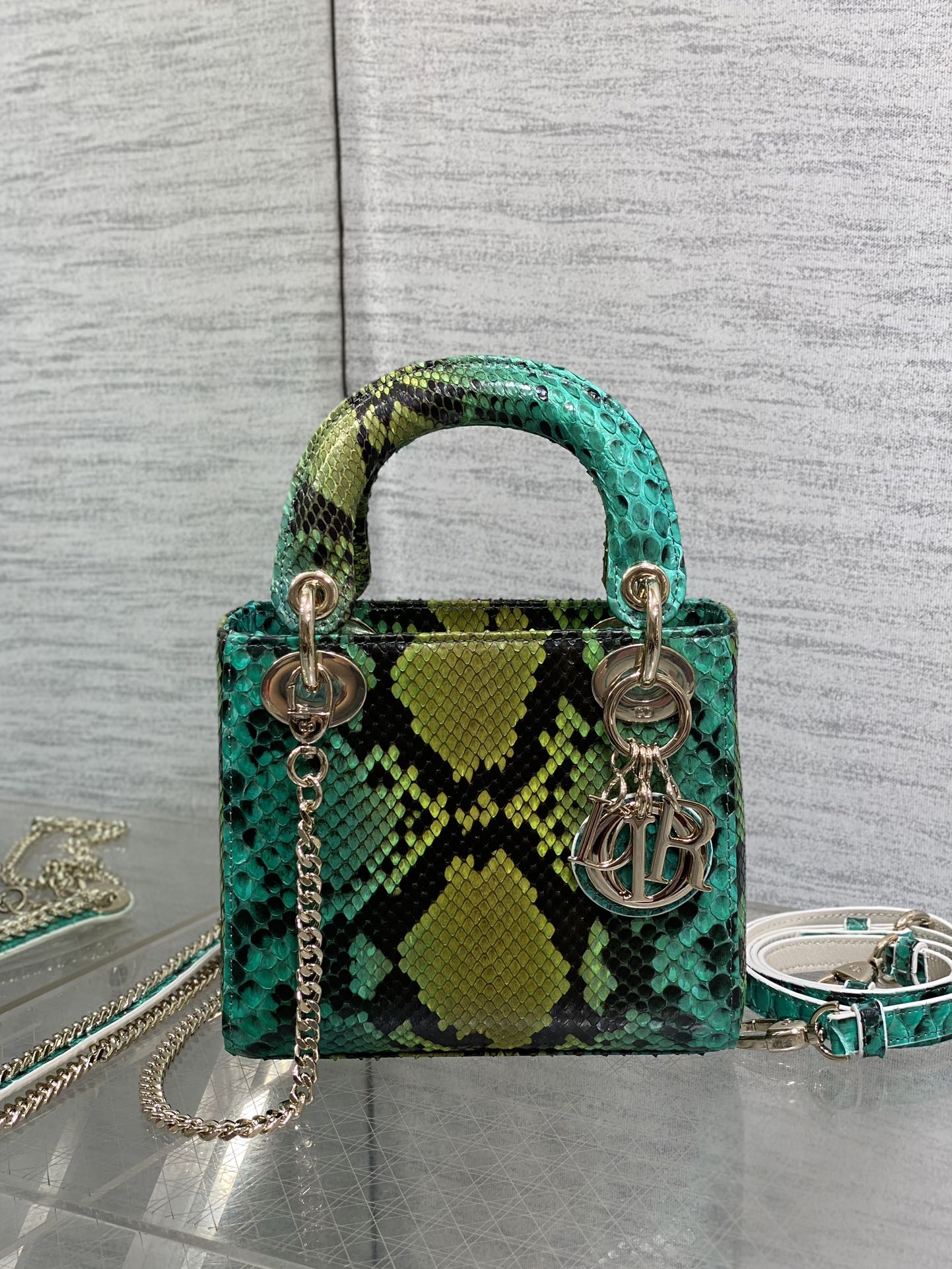 Lady Dior bag in exotic snakeskin