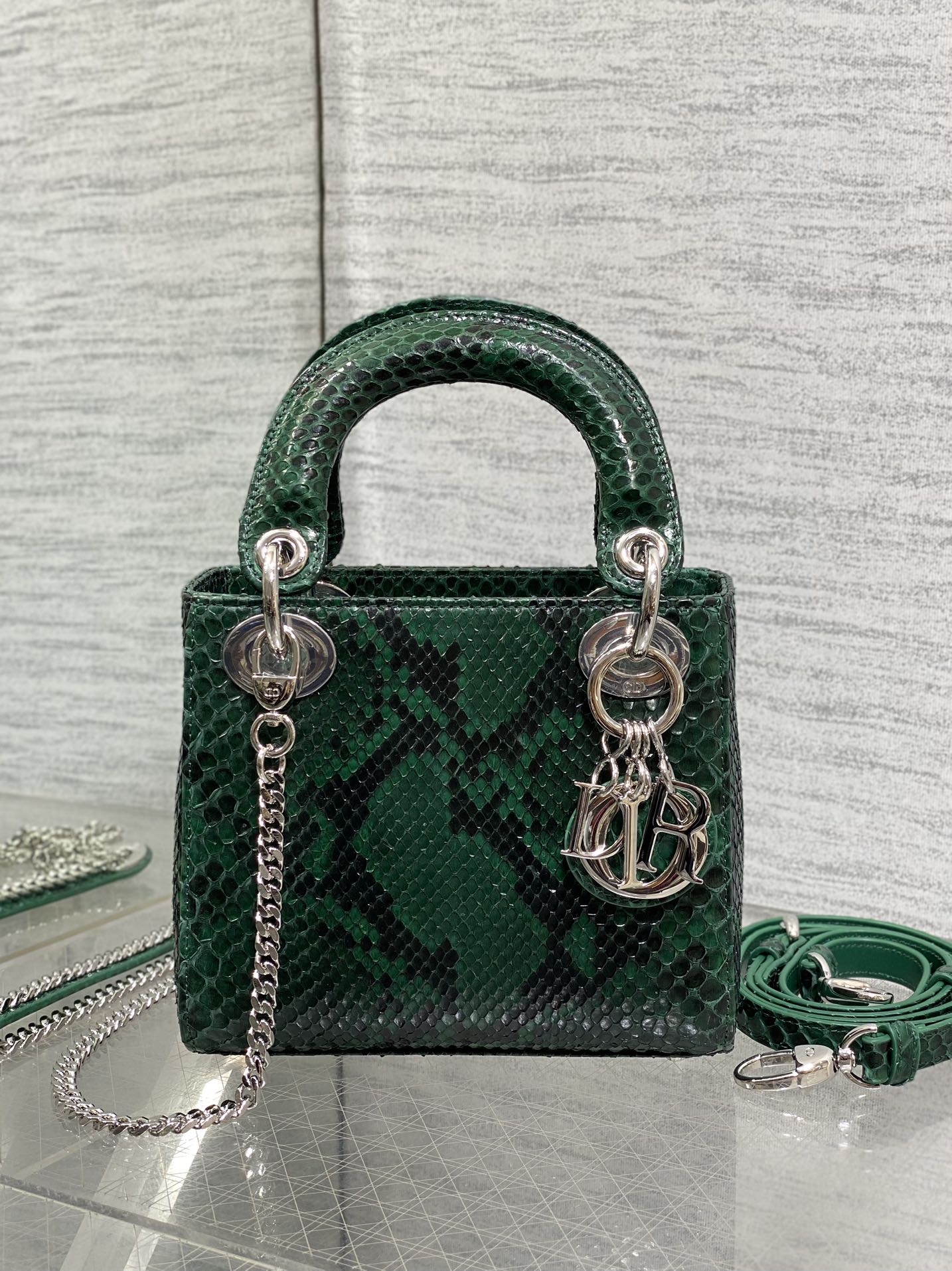 Lady Dior bag in exotic snakeskin