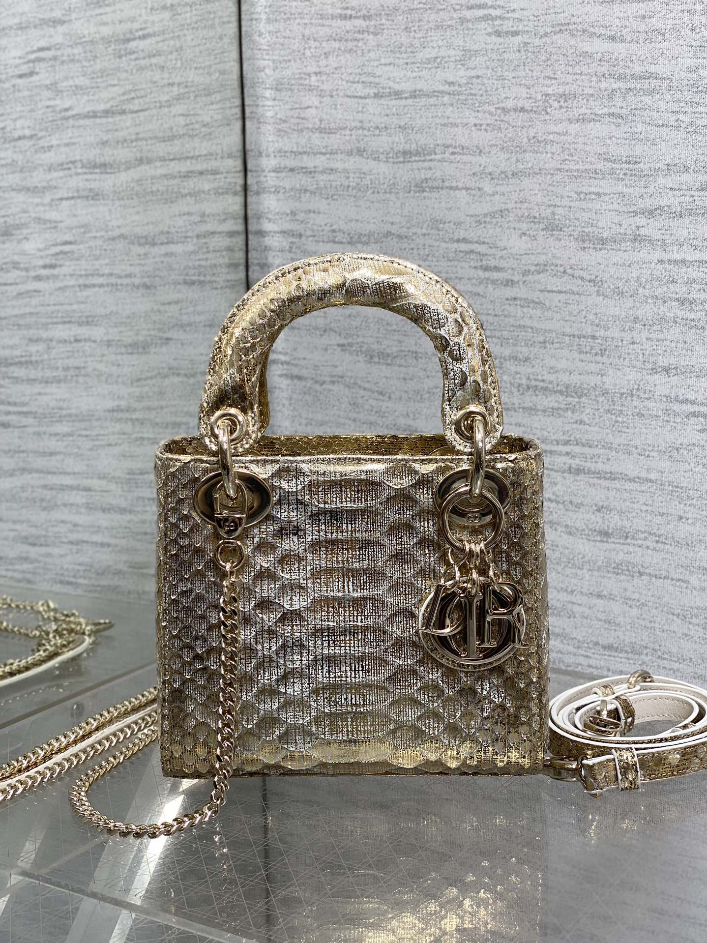 Lady Dior bag in exotic snakeskin