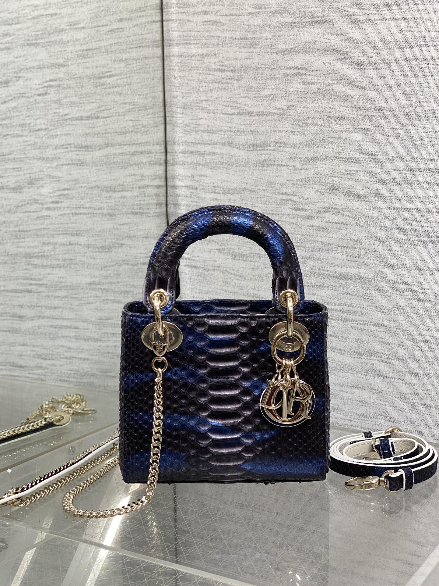 Lady Dior bag in exotic snakeskin