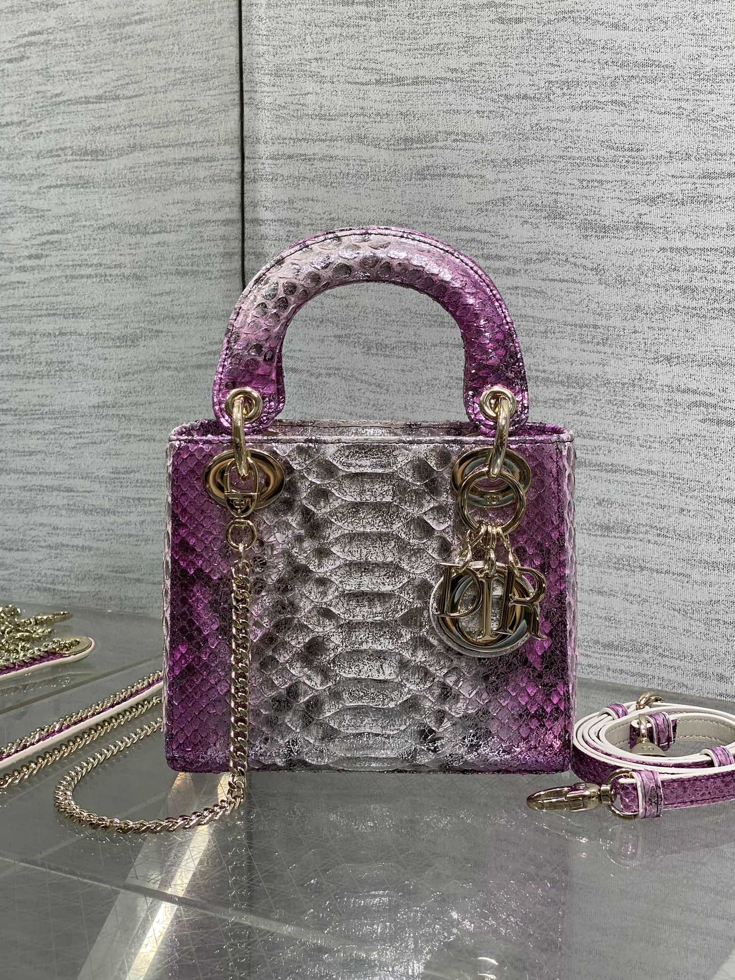 Lady Dior bag in exotic snakeskin