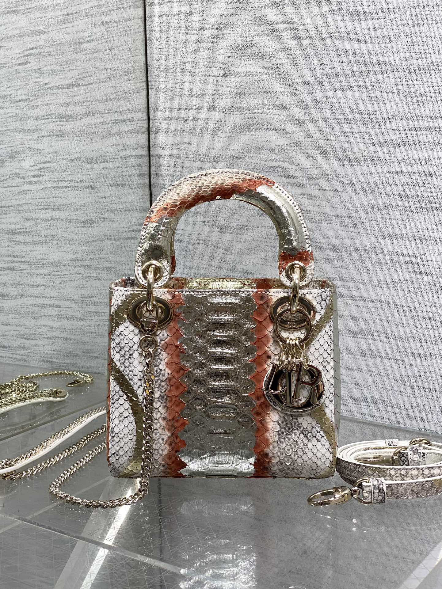 Lady Dior bag in exotic snakeskin