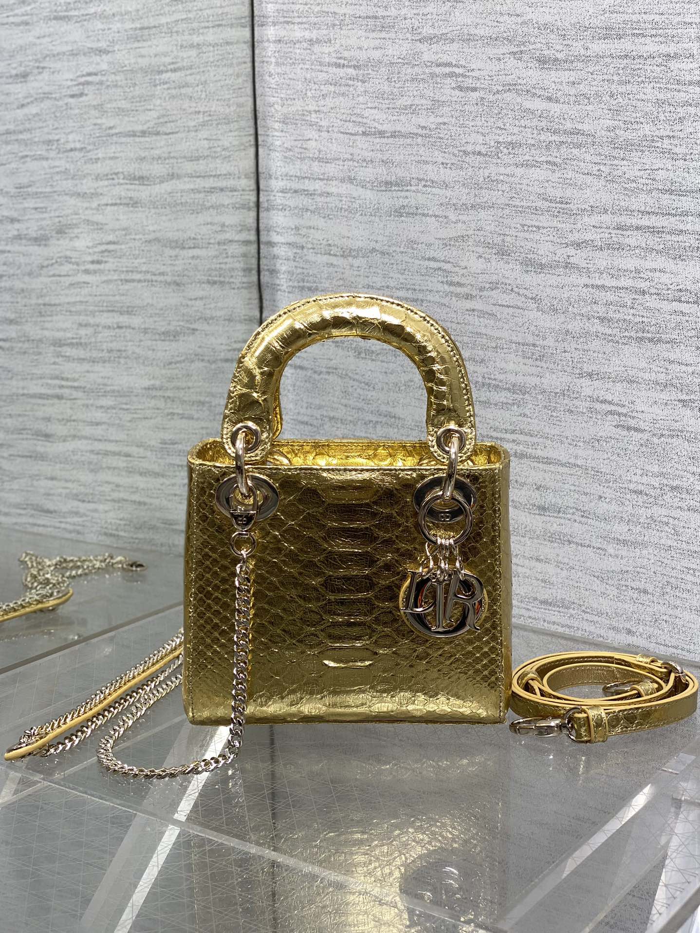 Lady Dior bag in exotic snakeskin