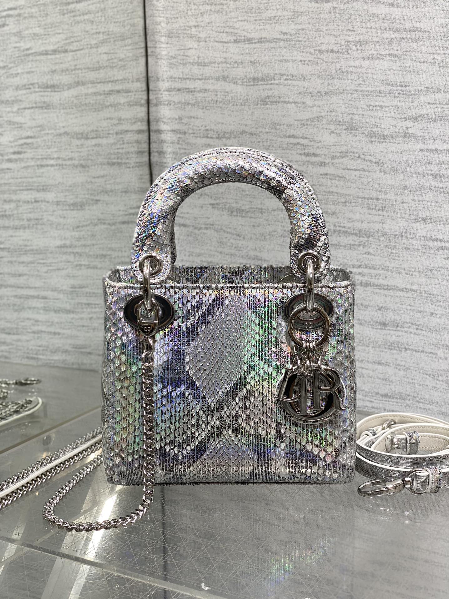 Lady Dior bag in exotic snakeskin