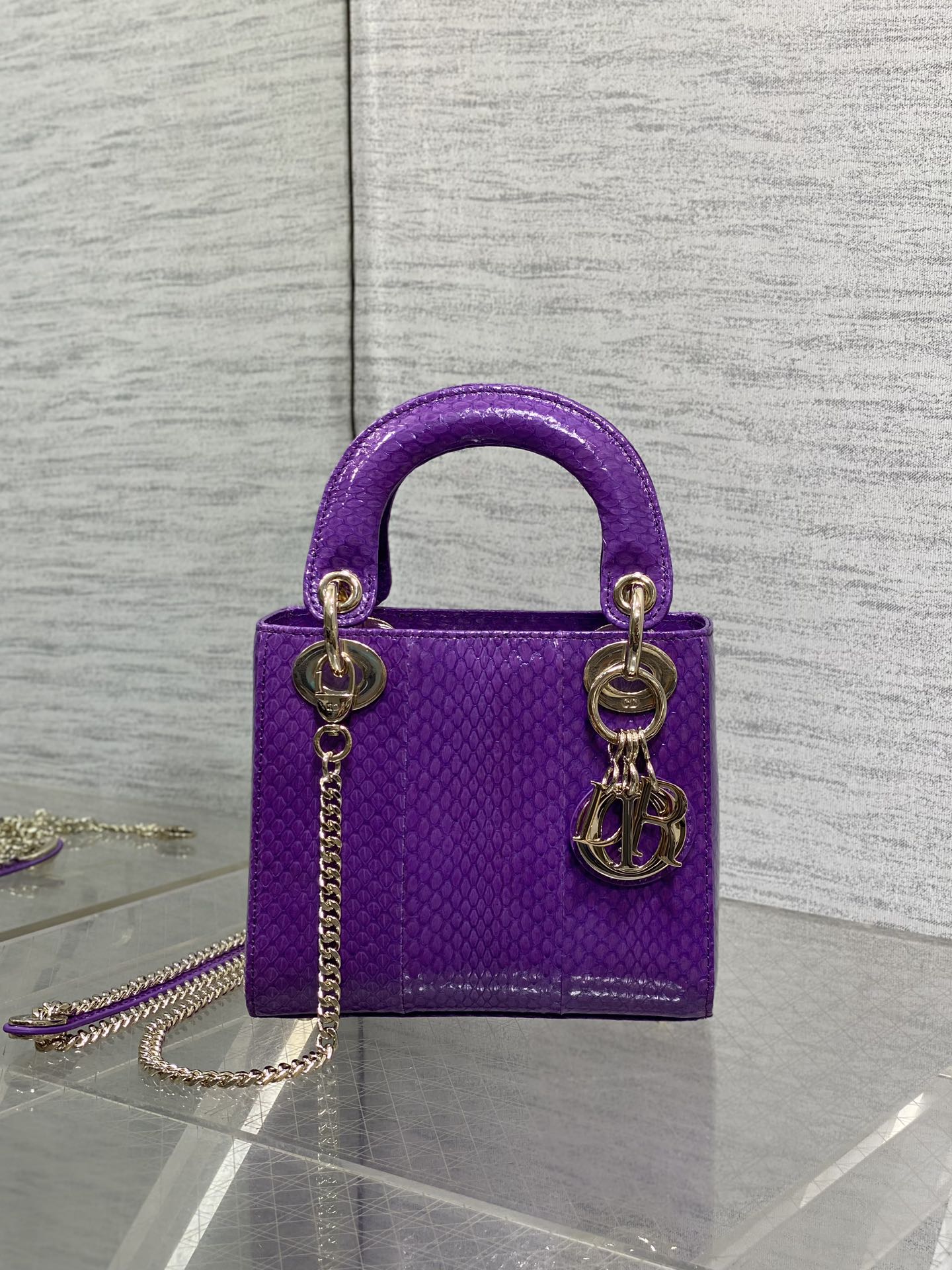 Lady Dior bag in exotic snakeskin
