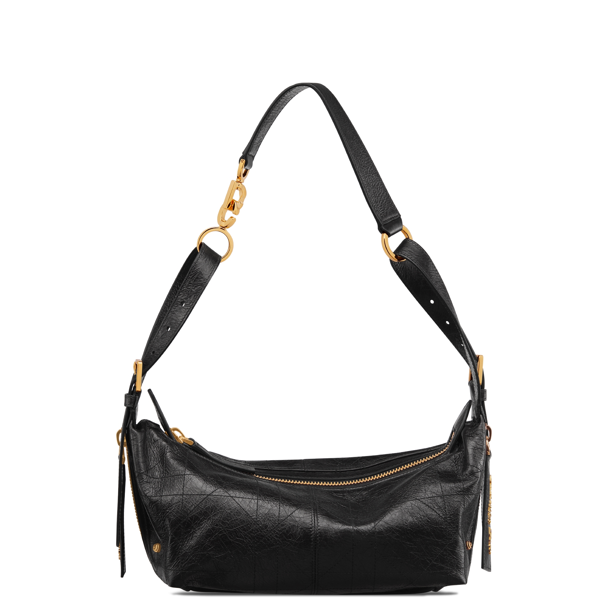 Replica Small D-Journey Bag in Crinkled Calfskin