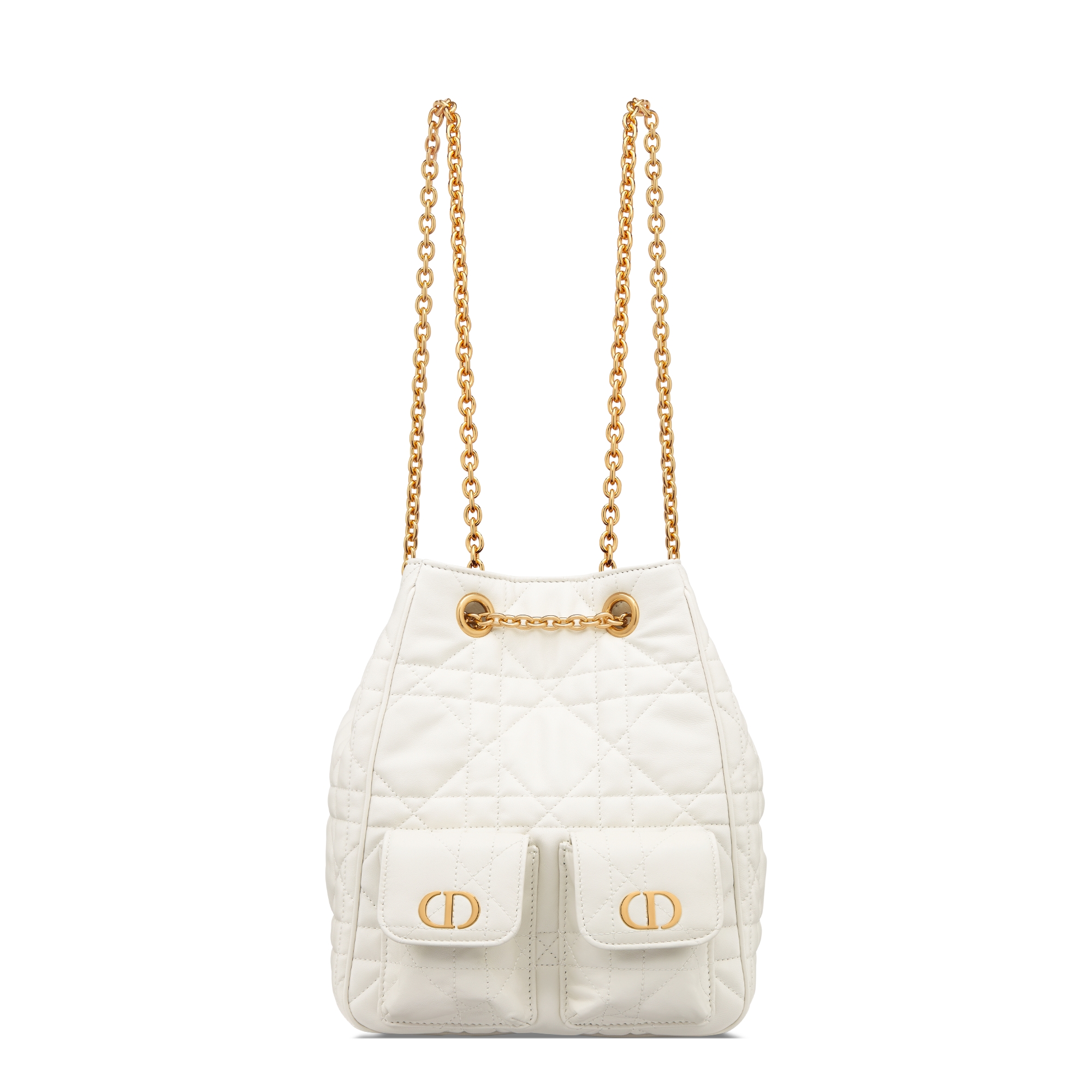 Replica Medium Dior Caro Multicarry Backpack with Chain