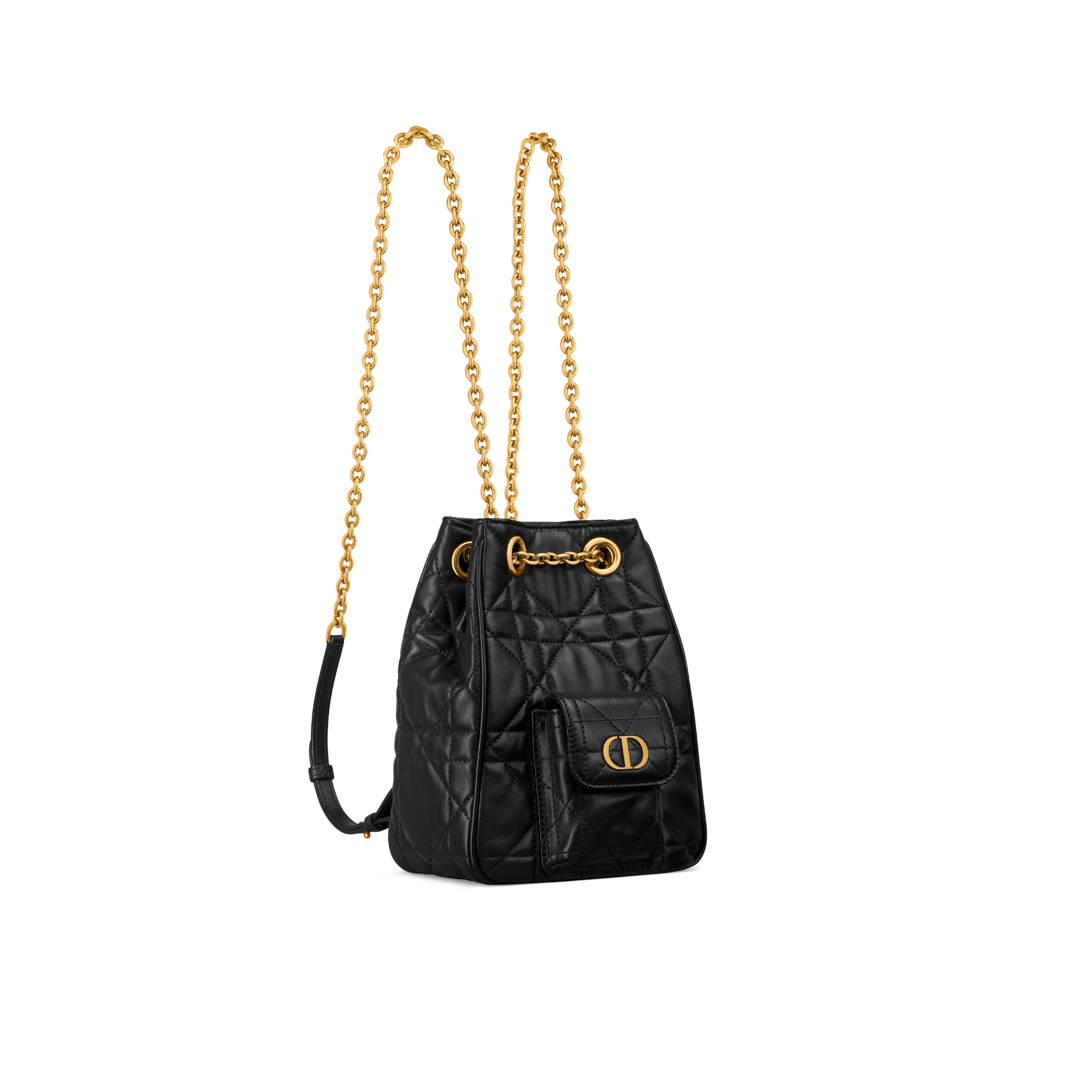 Replica Small Dior Caro Multicarry Backpack with Chain