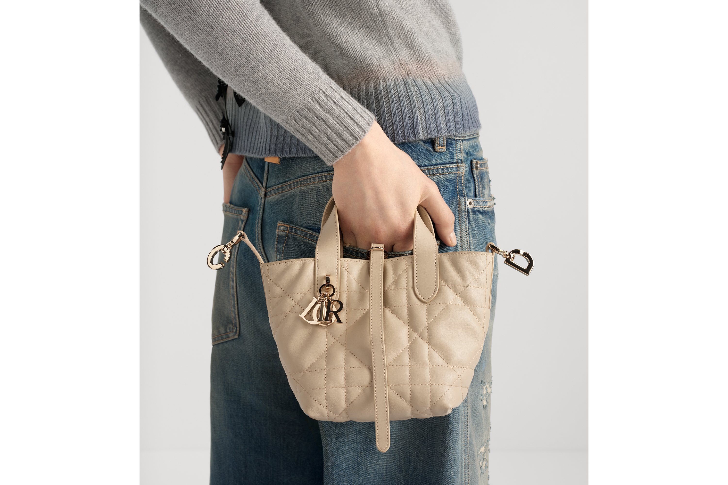 Replica Dior Toujours Vertical Nano Tote Bag