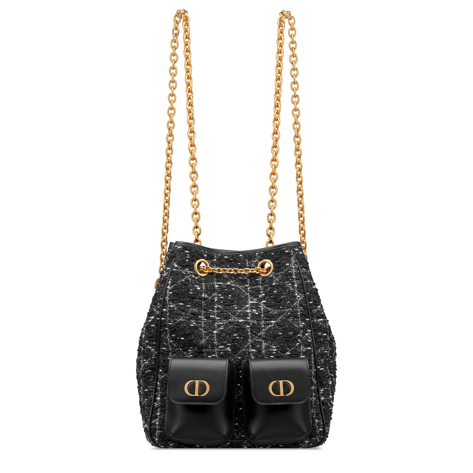 Replica Medium Dior Caro Multicarry Backpack with Chain