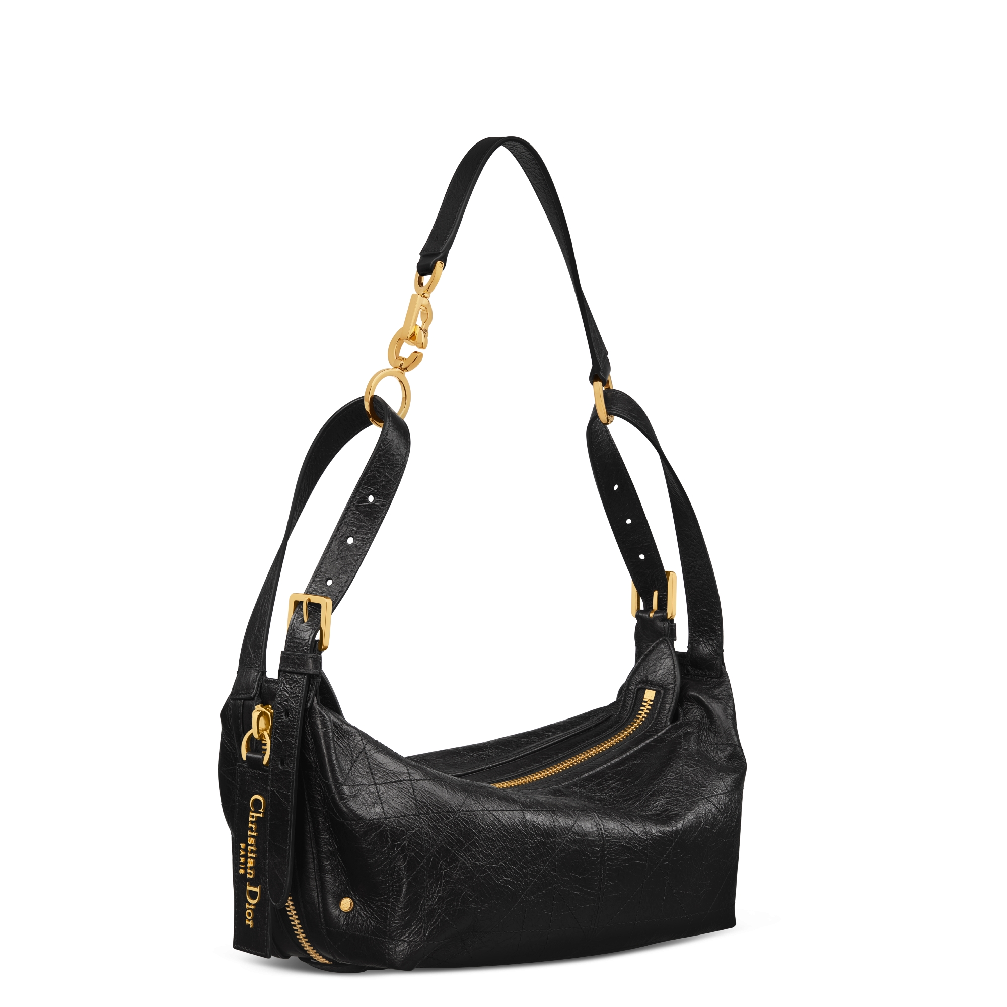 Replica Small D-Journey Bag in Crinkled Calfskin