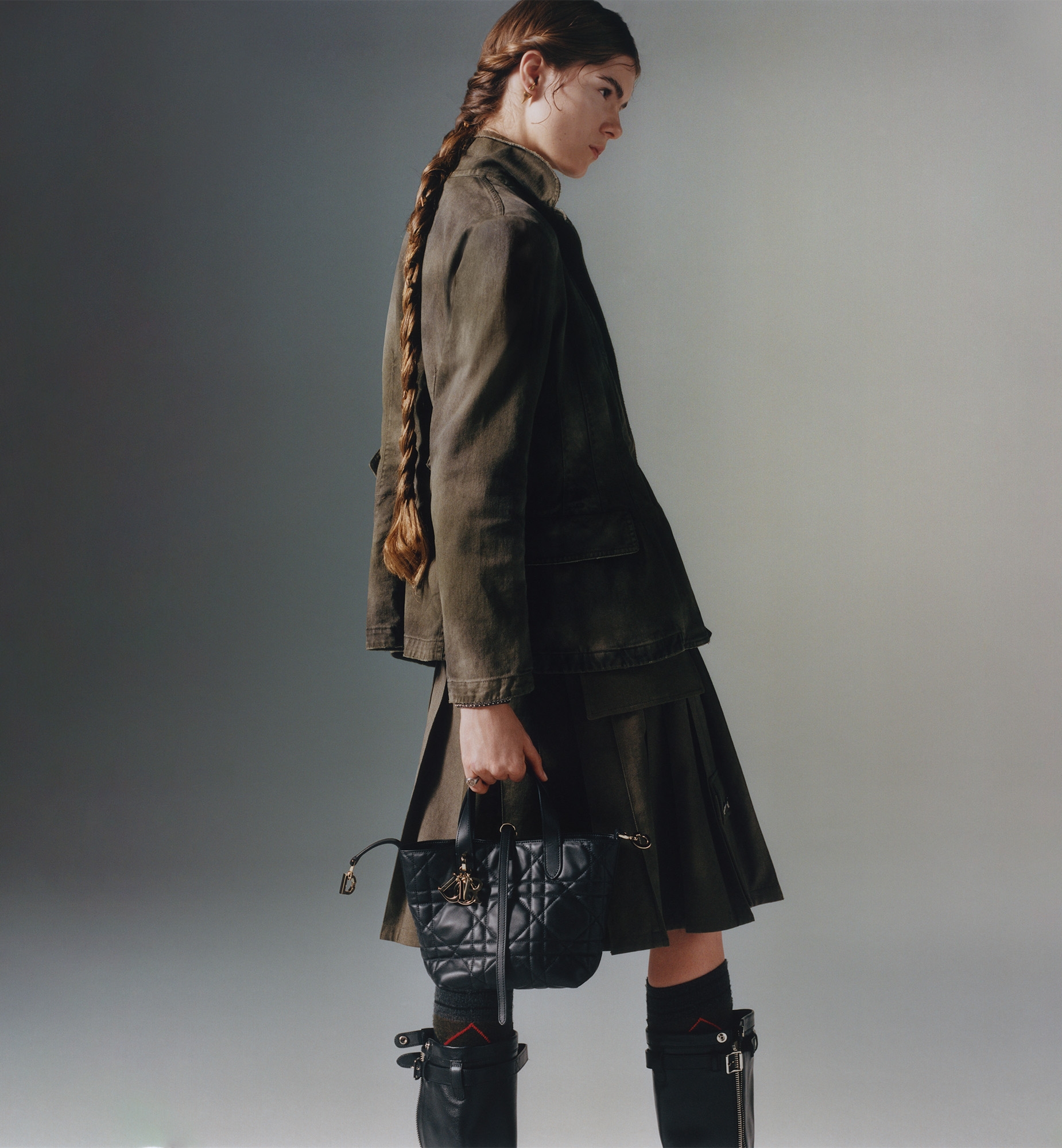 Replica Small Dior Toujours Vertical Tote Bag