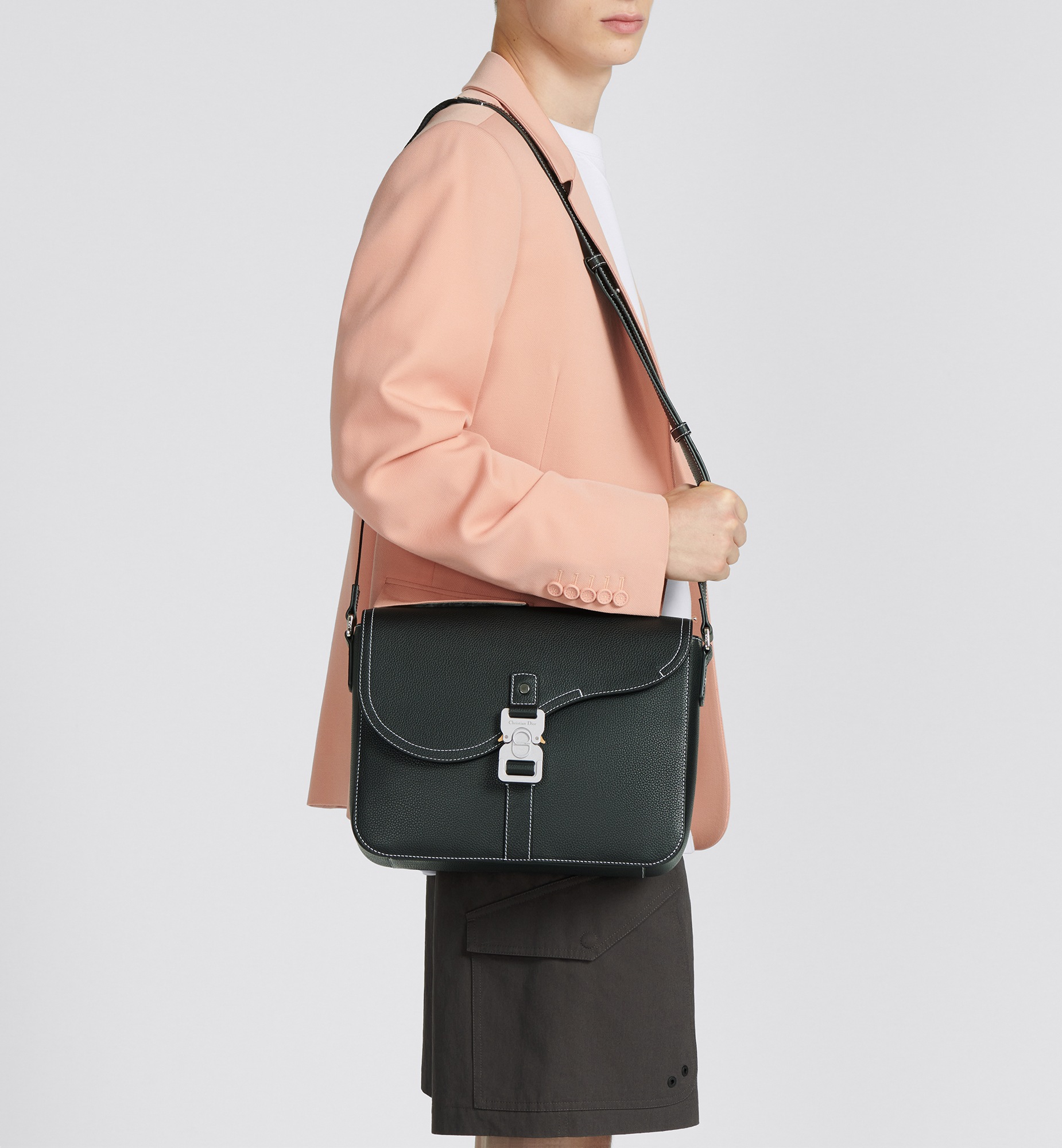 Replica Medium Saddle Messenger Bag with Flap