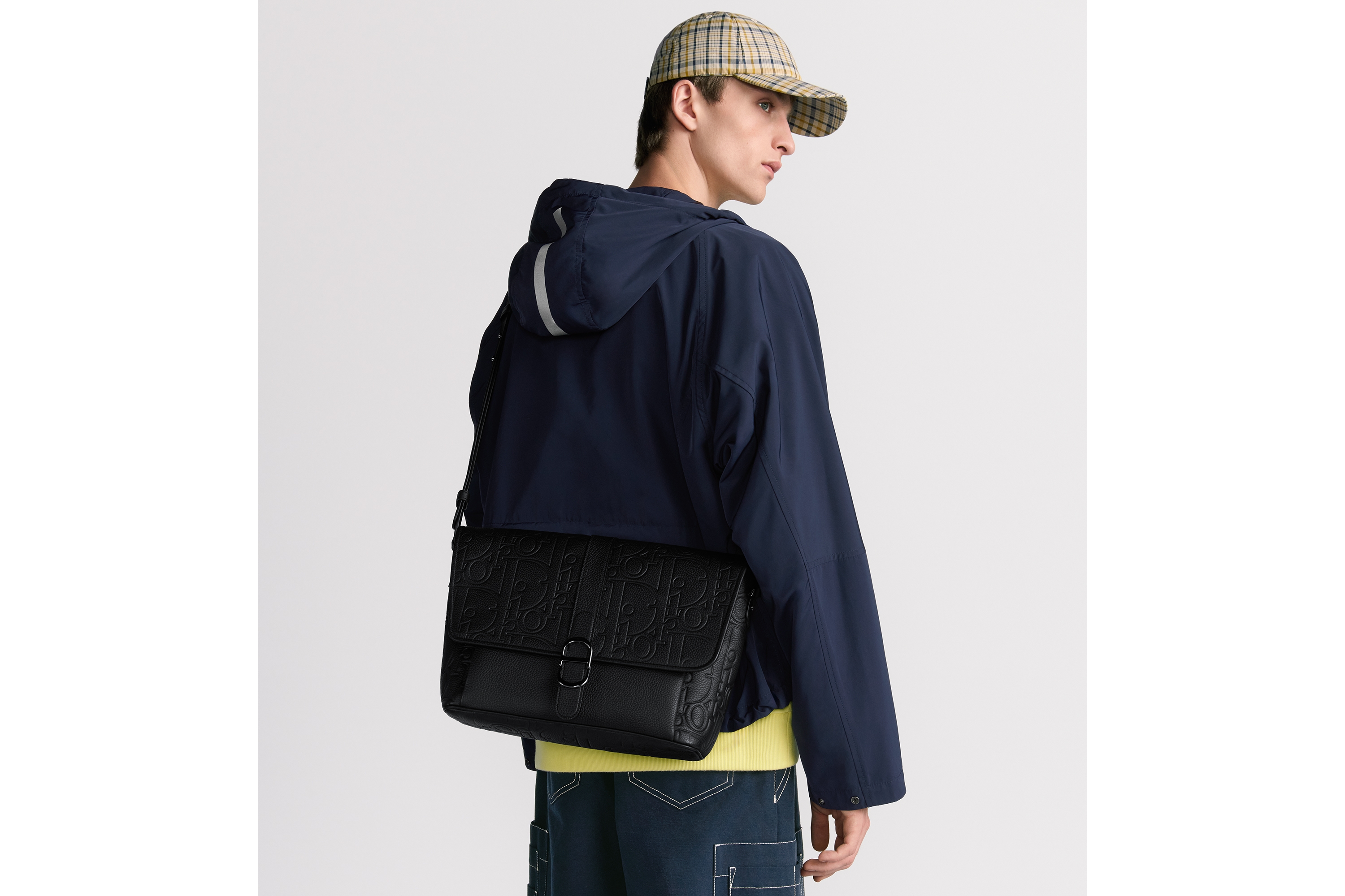 Replica Large Dior Daily Messenger Bag with Flap