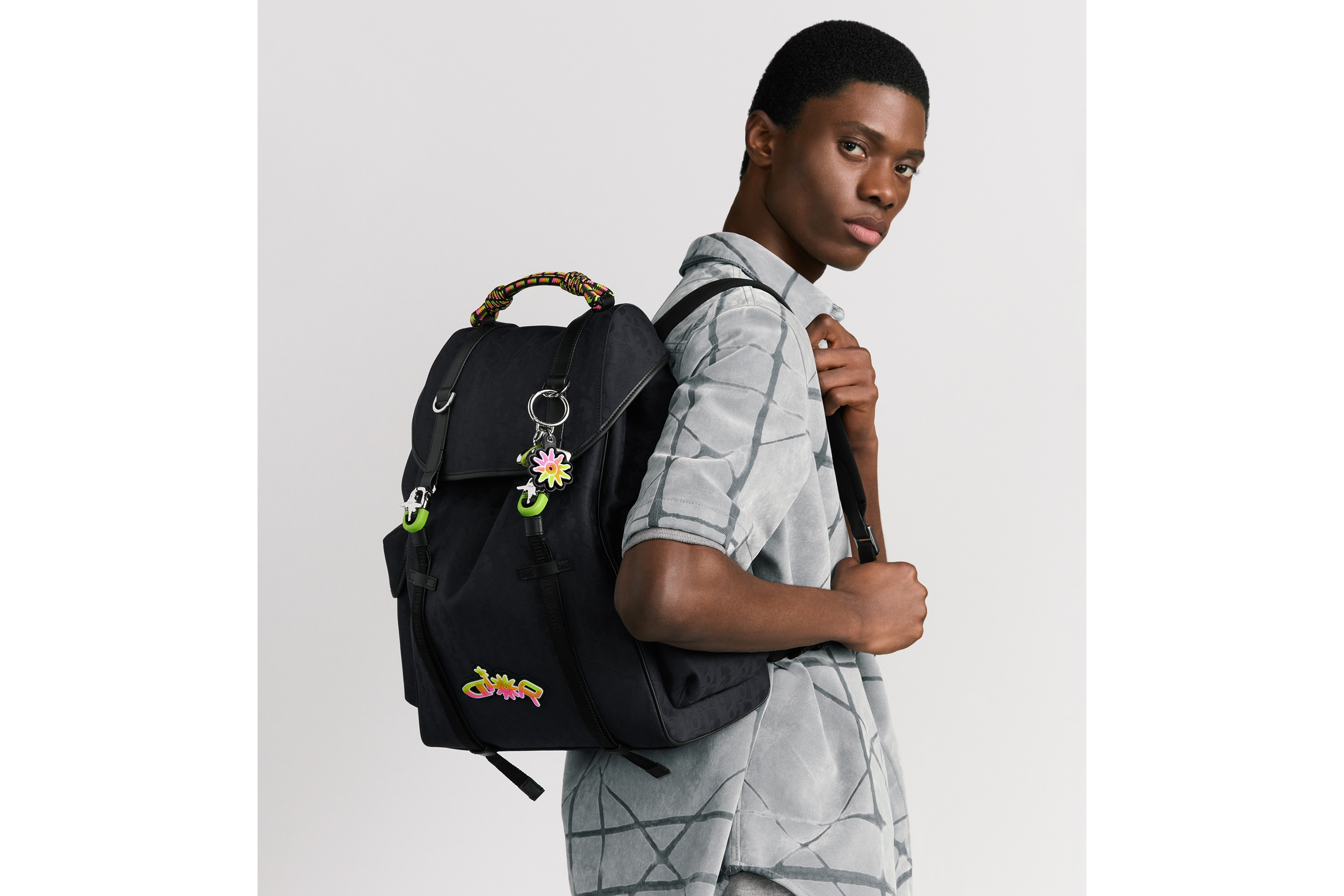 Replica DIOR AND LEWIS HAMILTON Dior Hit the Road Backpack with Flap