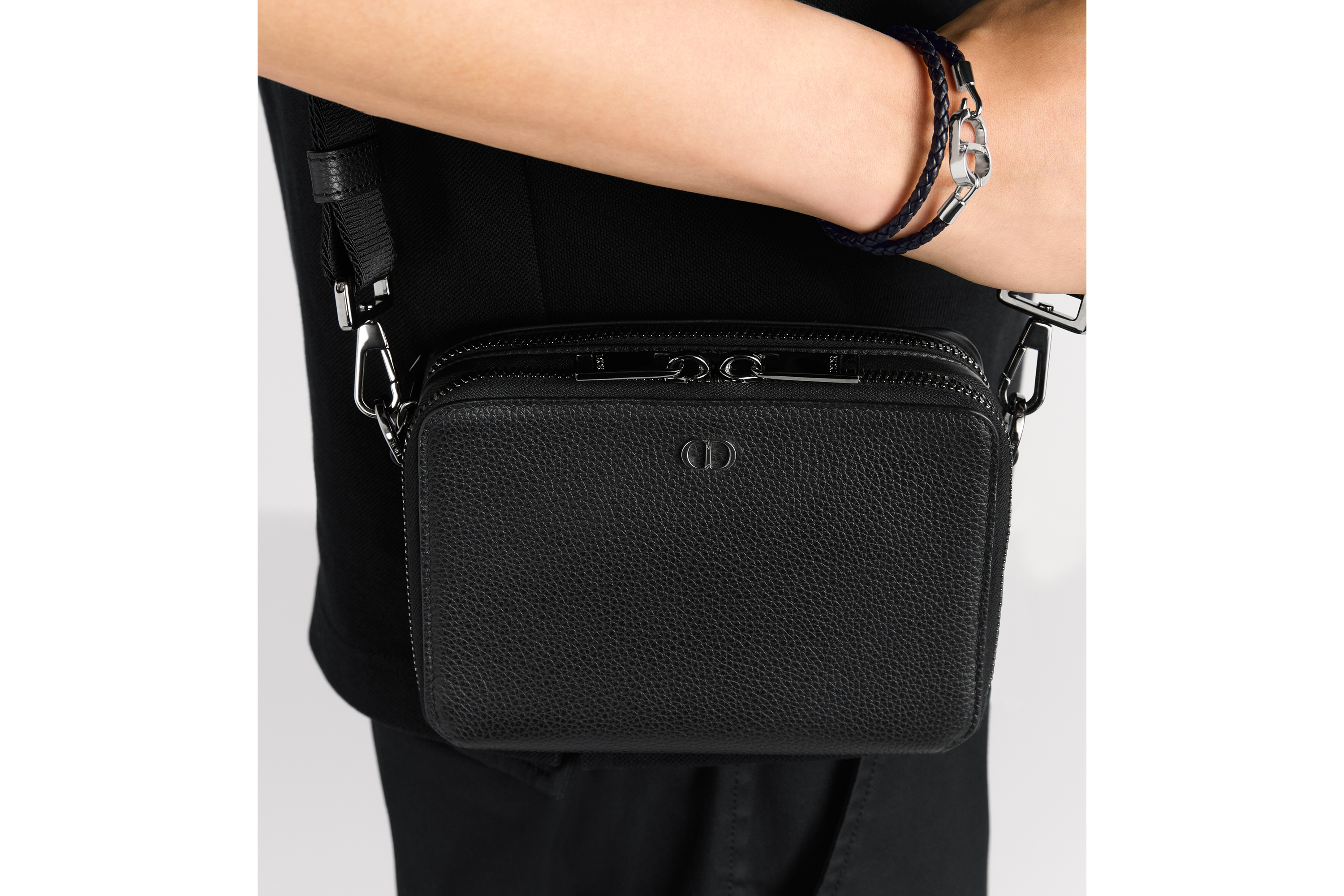 Replica CD Icon Zipped Pouch with Strap