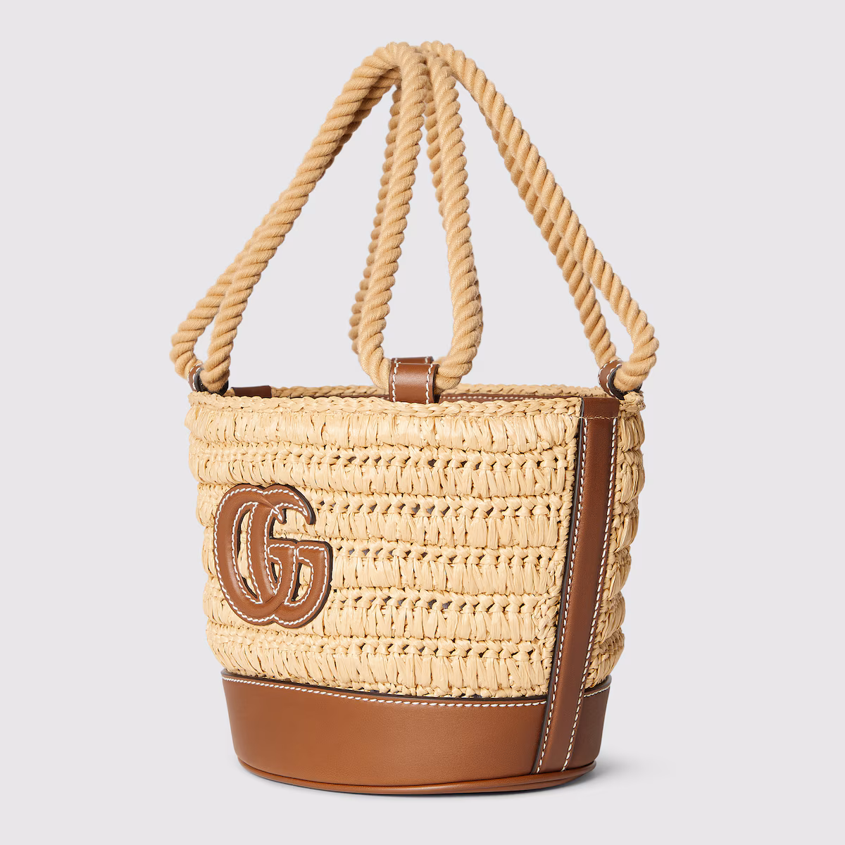 Replica Woven mini bucket bag