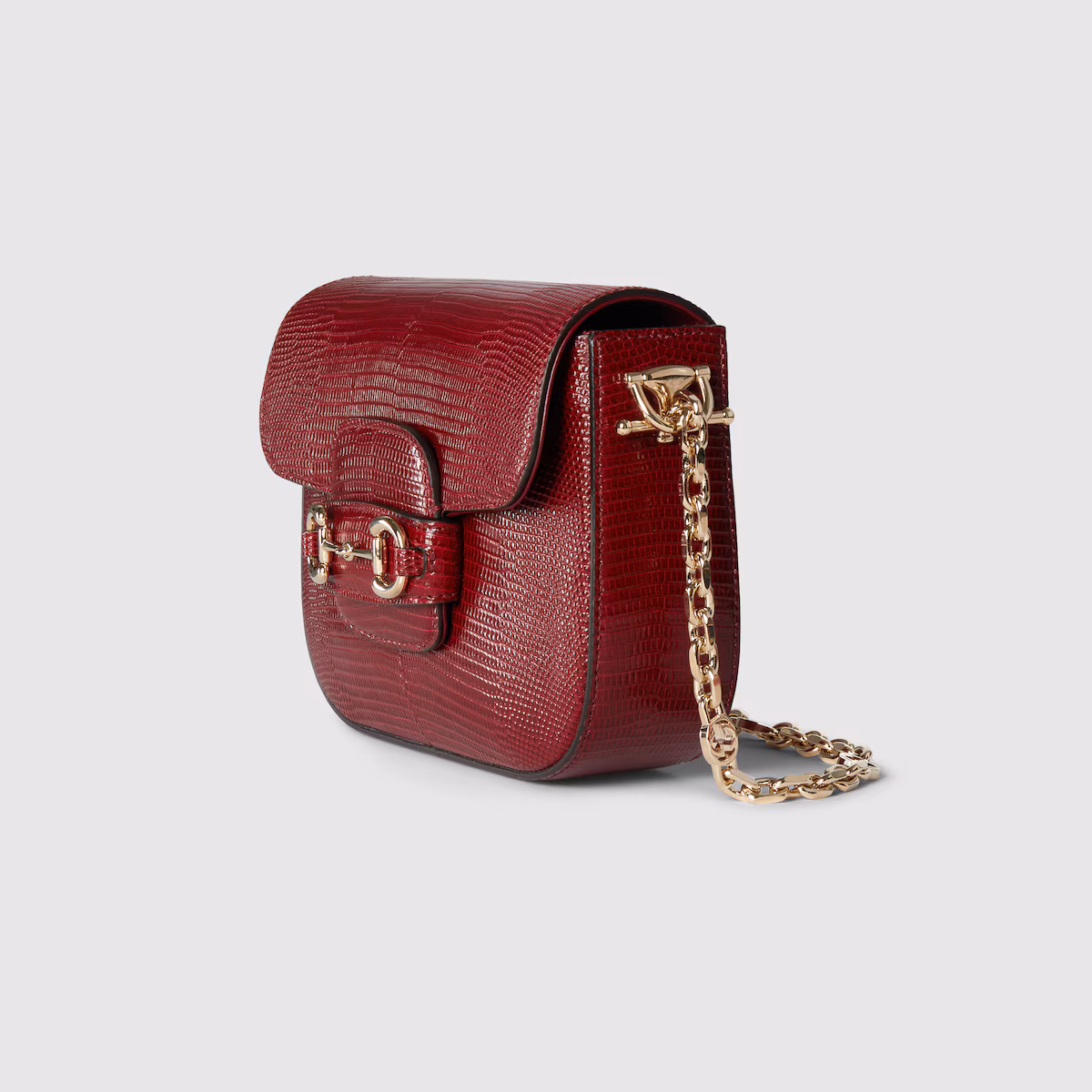 Replica Gucci Horsebit 1955 lizard mini bag