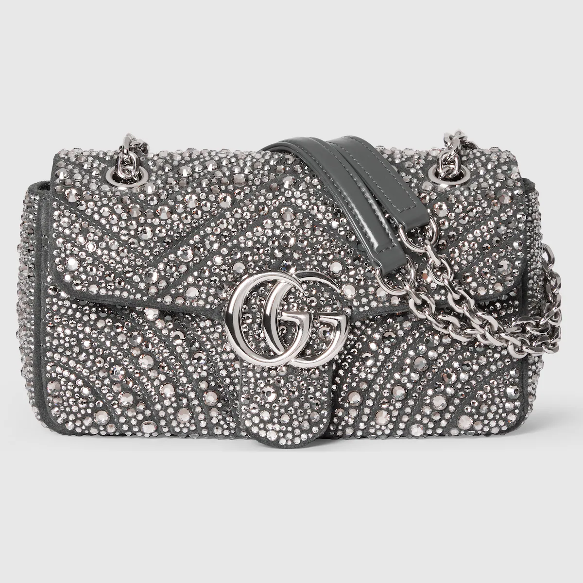 Replica GG Marmont crystals small shoulder bag