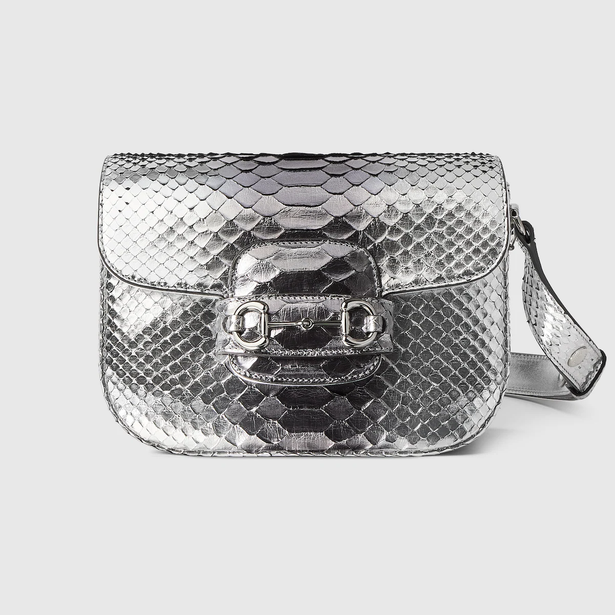 Replica Gucci Horsebit 1955 Aura python mini shoulder bag