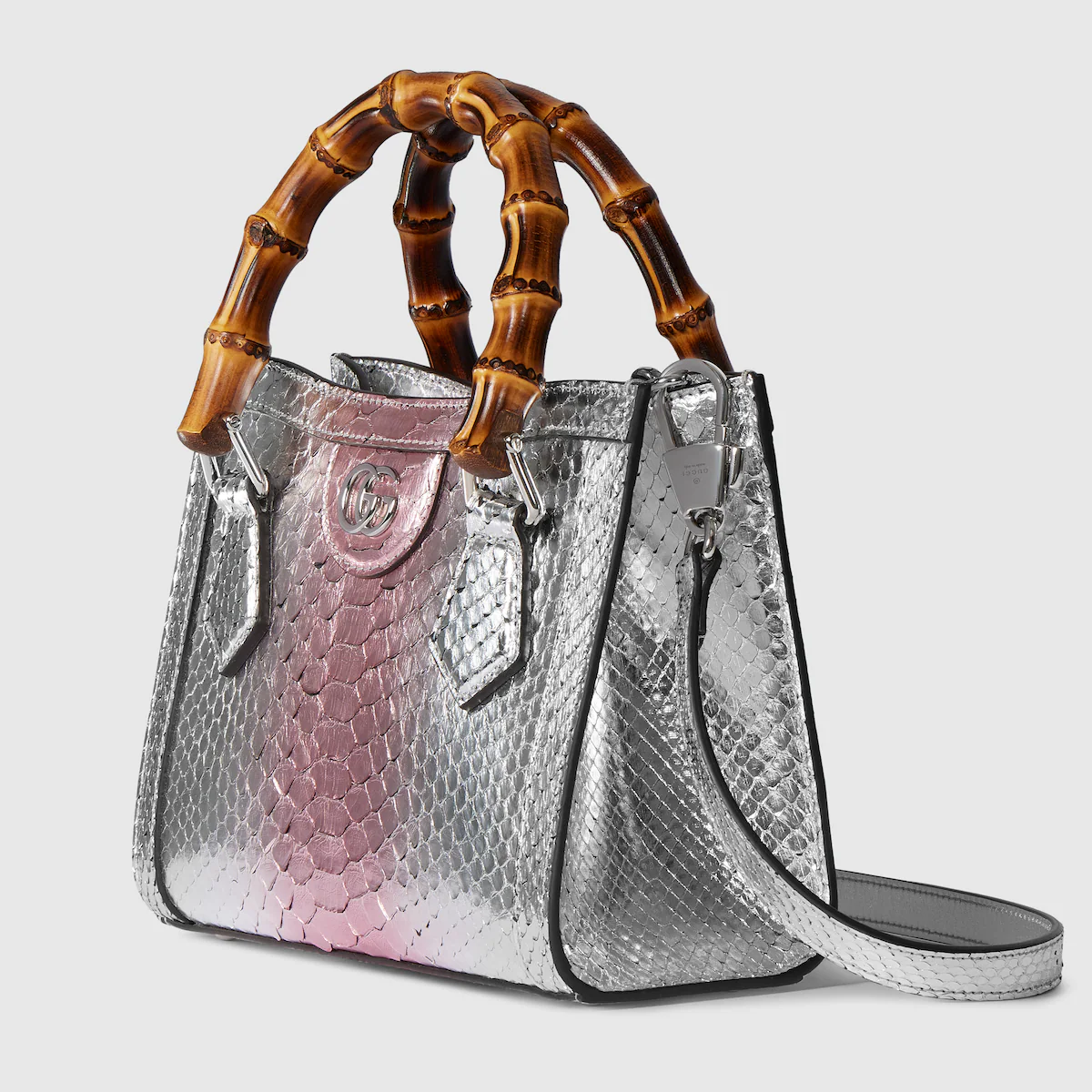 Replica Gucci Diana python small tote bag