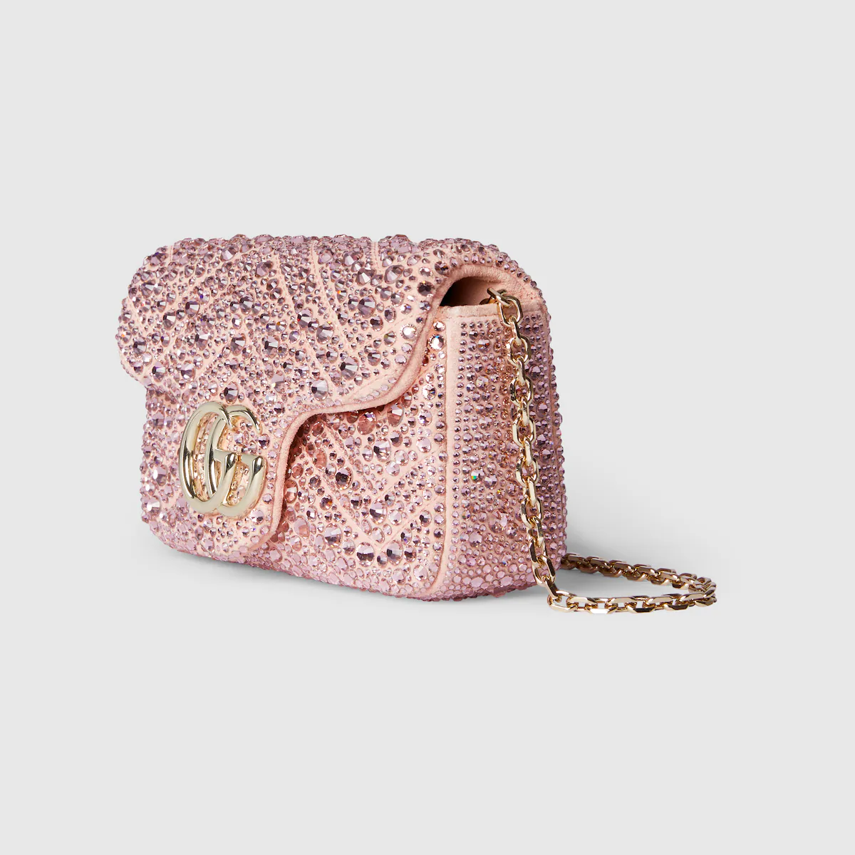 Replica GG Marmont crystals mini shoulder bag