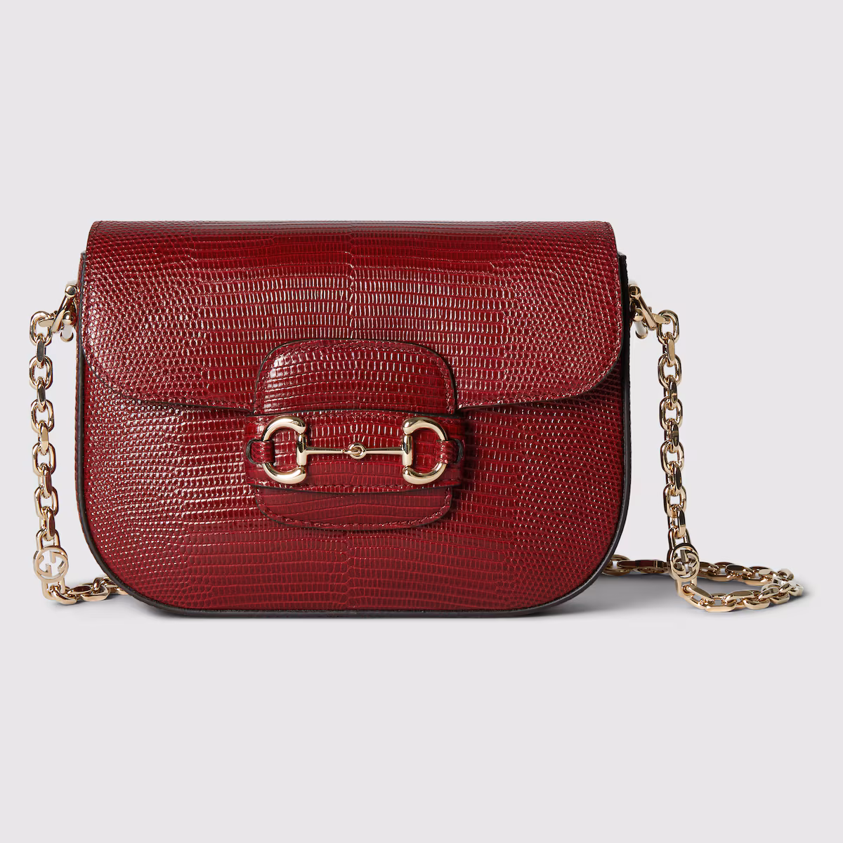 Replica Gucci Horsebit 1955 lizard mini bag