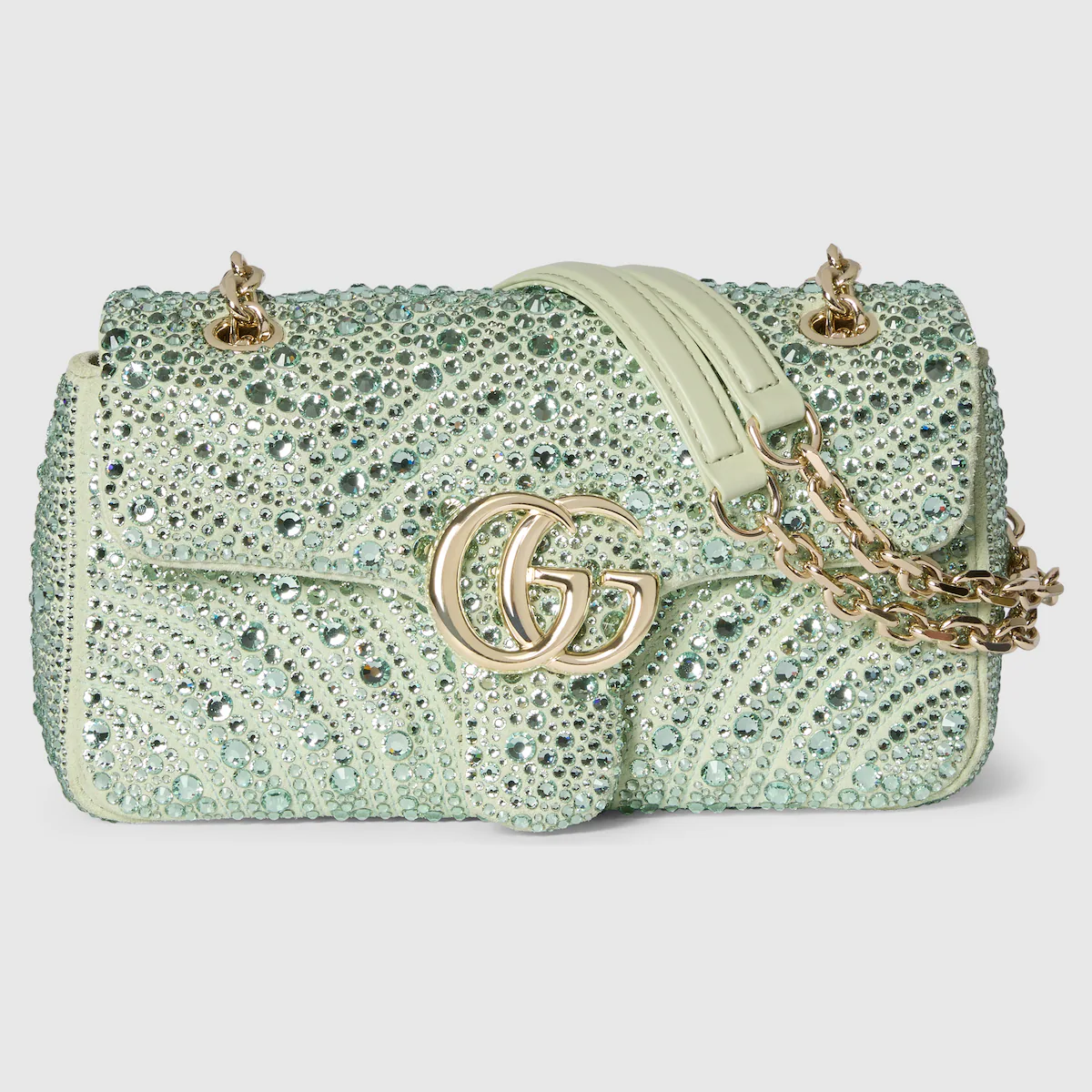 Replica GG Marmont crystals small shoulder bag