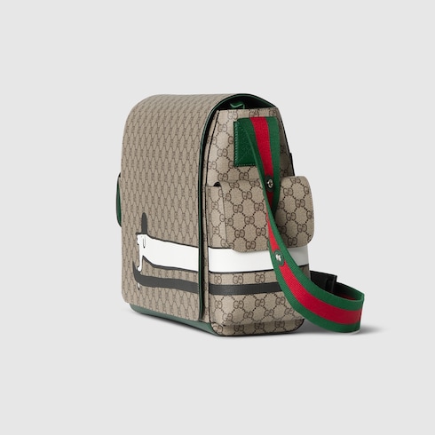 Replica Large printed GG changing bag