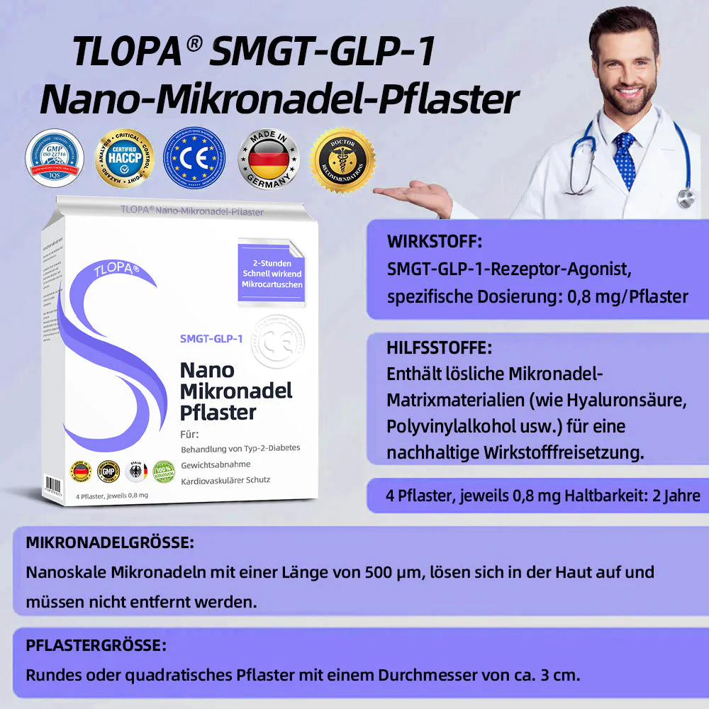 Nano-Microneedle Patch 2.0 (✅Pain-free, long-lasting, against diabetes, obesity, and cardiovascular diseases) - 🔥7 days to see results